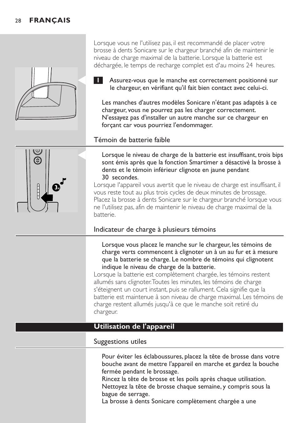 Philips Sonicare e-Series Standard-Bürstenkopf für Schallzahnbürste User Manual | Page 28 / 64