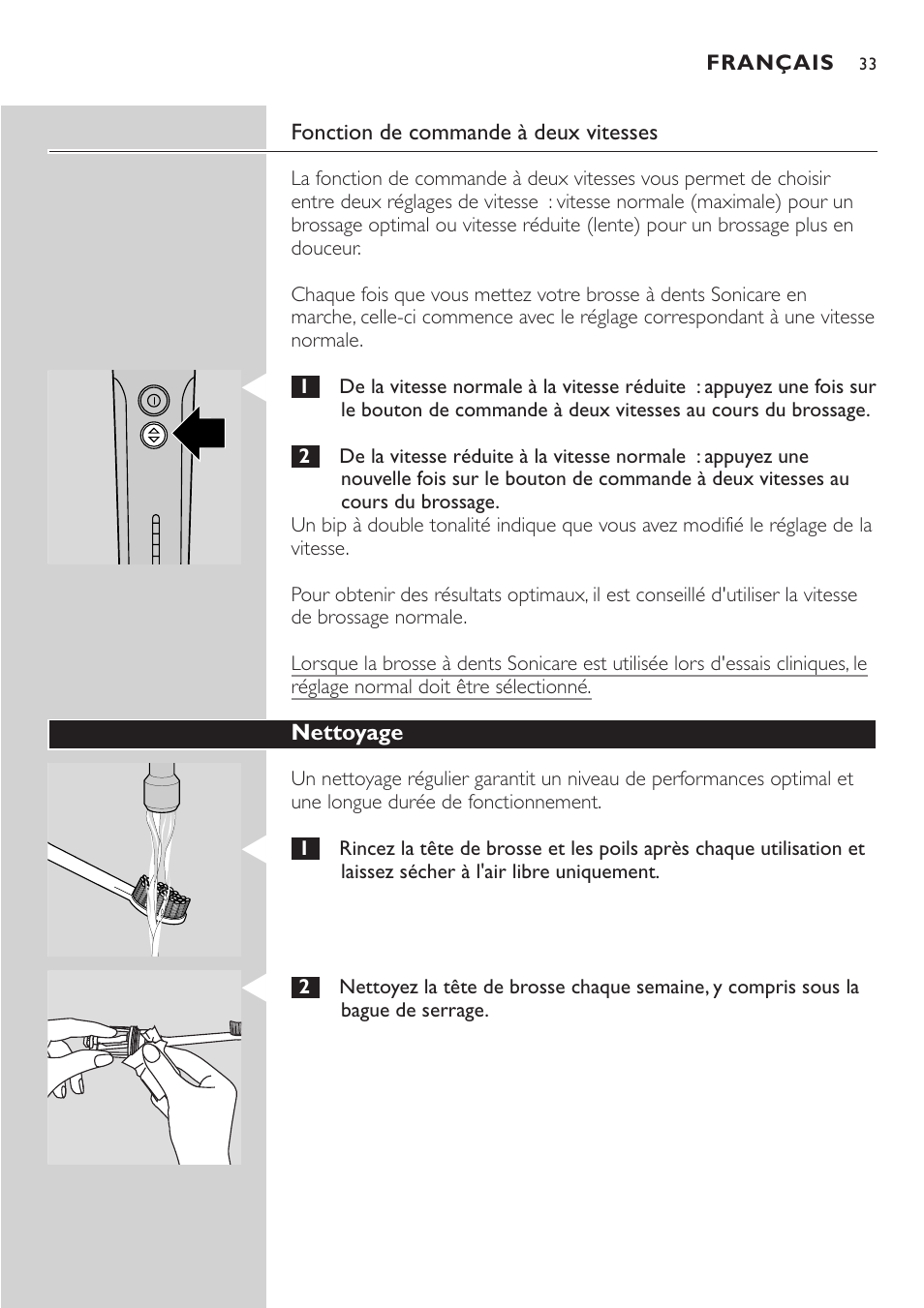 Philips Sonicare e-Series Standard-Bürstenkopf für Schallzahnbürste User Manual | Page 33 / 64