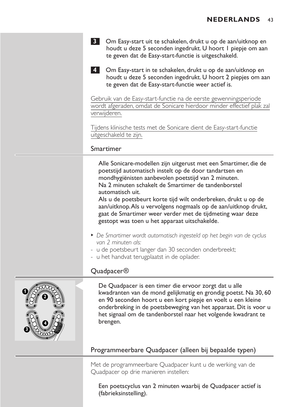 Philips Sonicare e-Series Standard-Bürstenkopf für Schallzahnbürste User Manual | Page 43 / 64