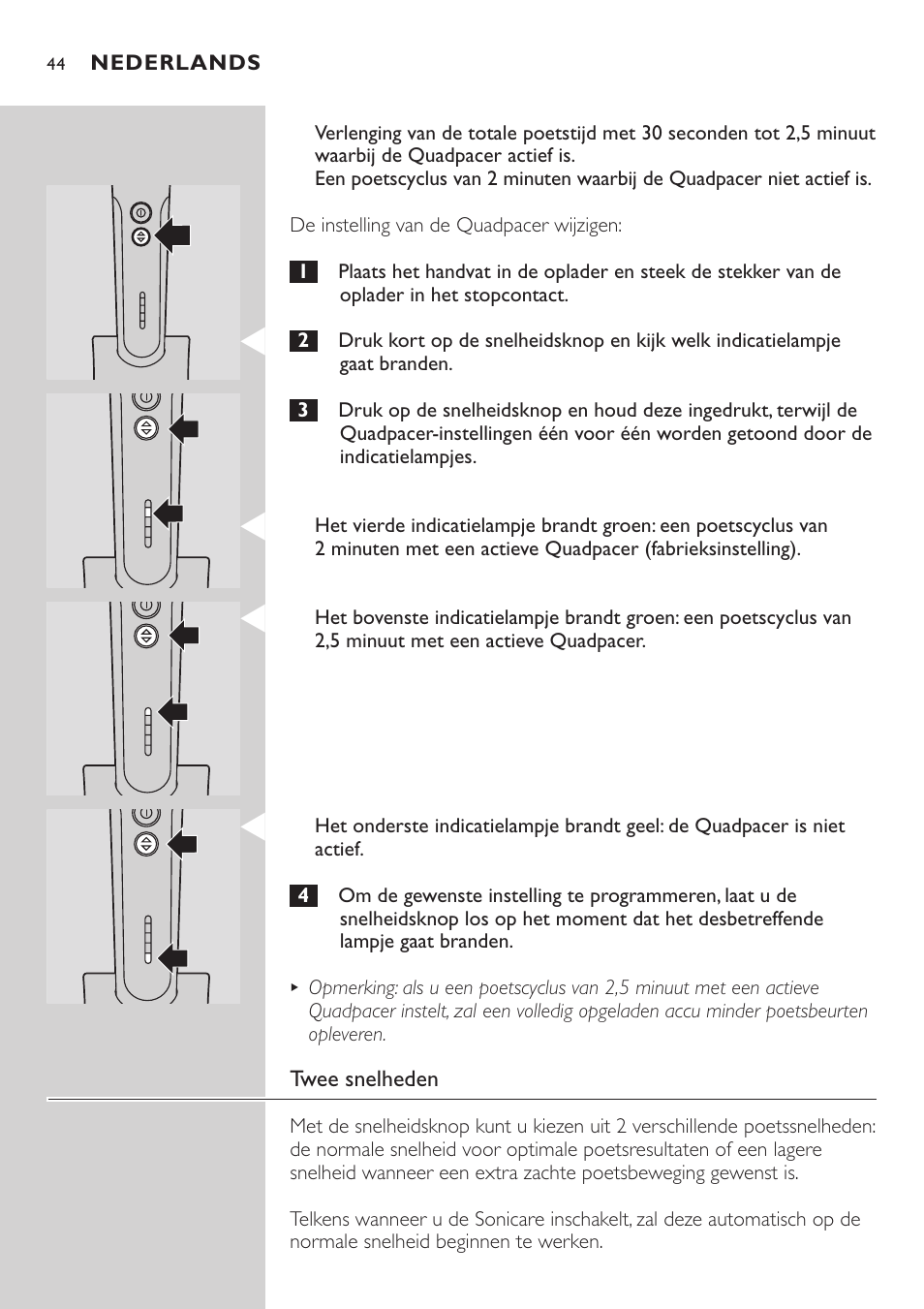 Philips Sonicare e-Series Standard-Bürstenkopf für Schallzahnbürste User Manual | Page 44 / 64