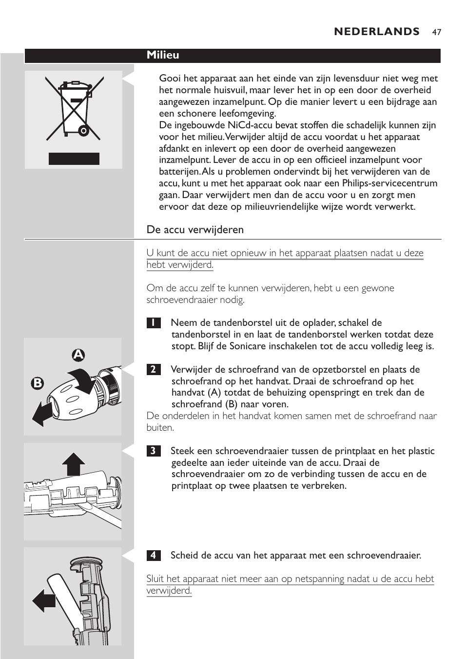 Philips Sonicare e-Series Standard-Bürstenkopf für Schallzahnbürste User Manual | Page 47 / 64