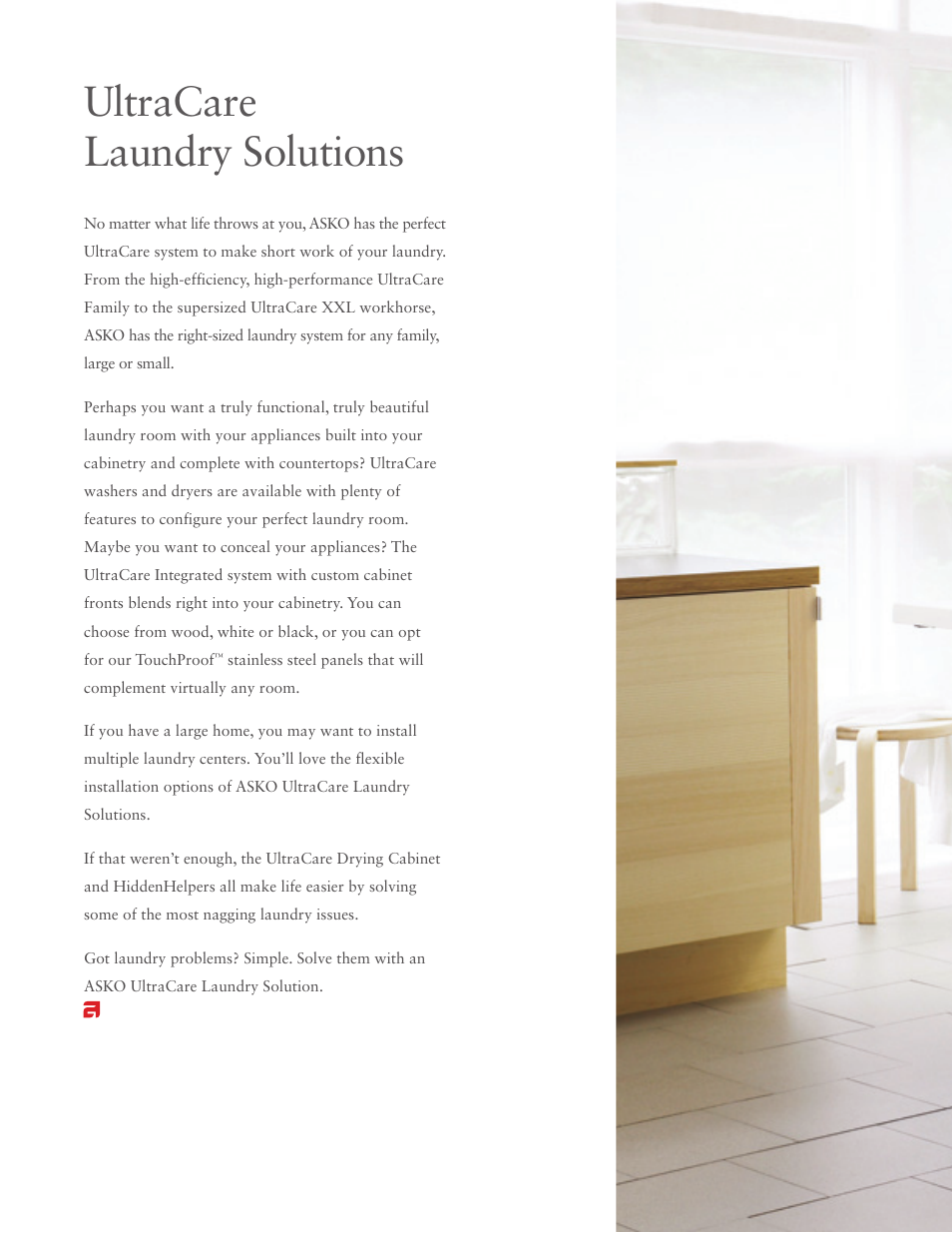 Ultracare laundry solutions | ASKO Laundry Solutions User Manual | Page 6 / 18