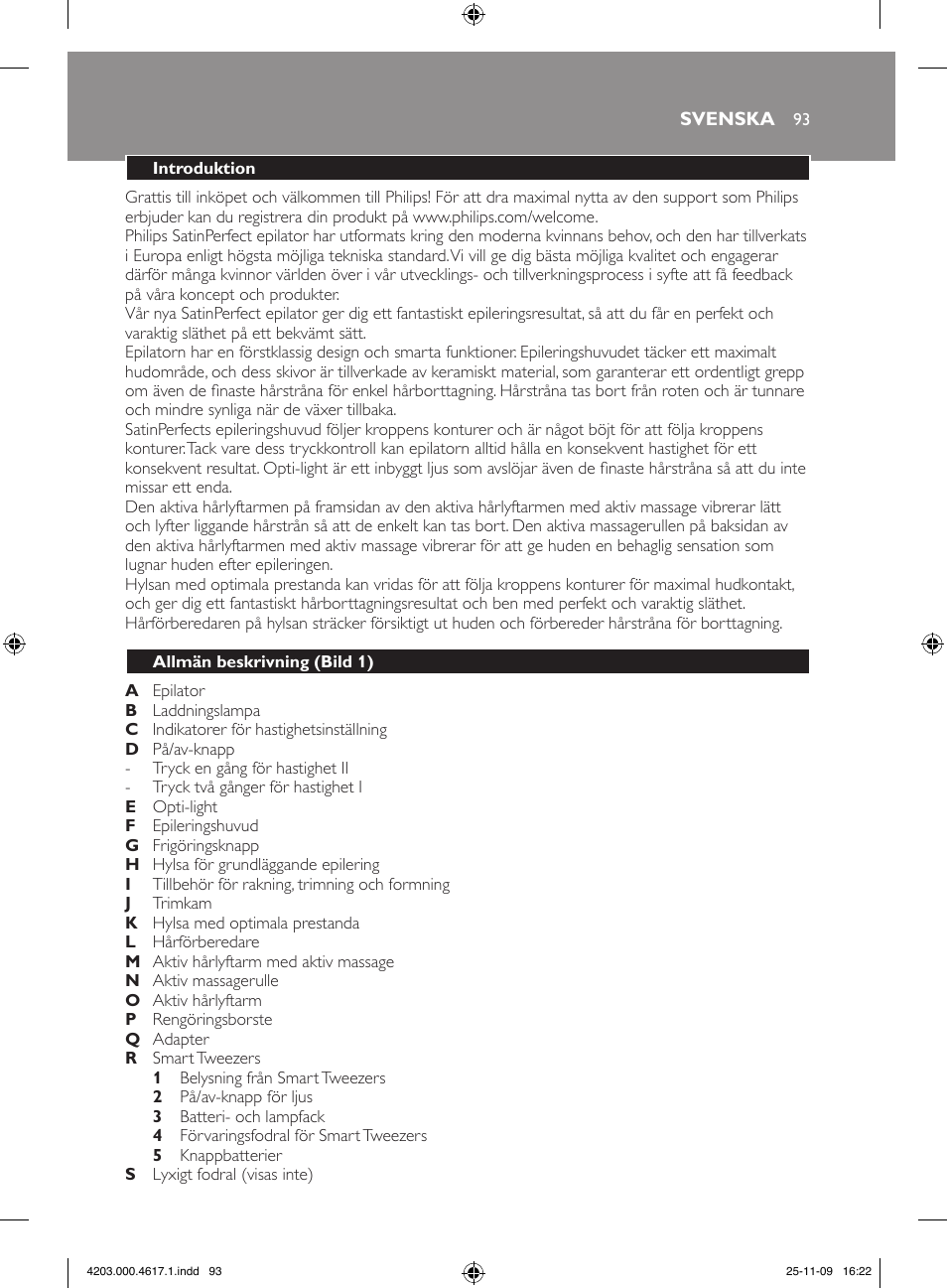 Philips SatinPerfect Epilierer User Manual | Page 93 / 108