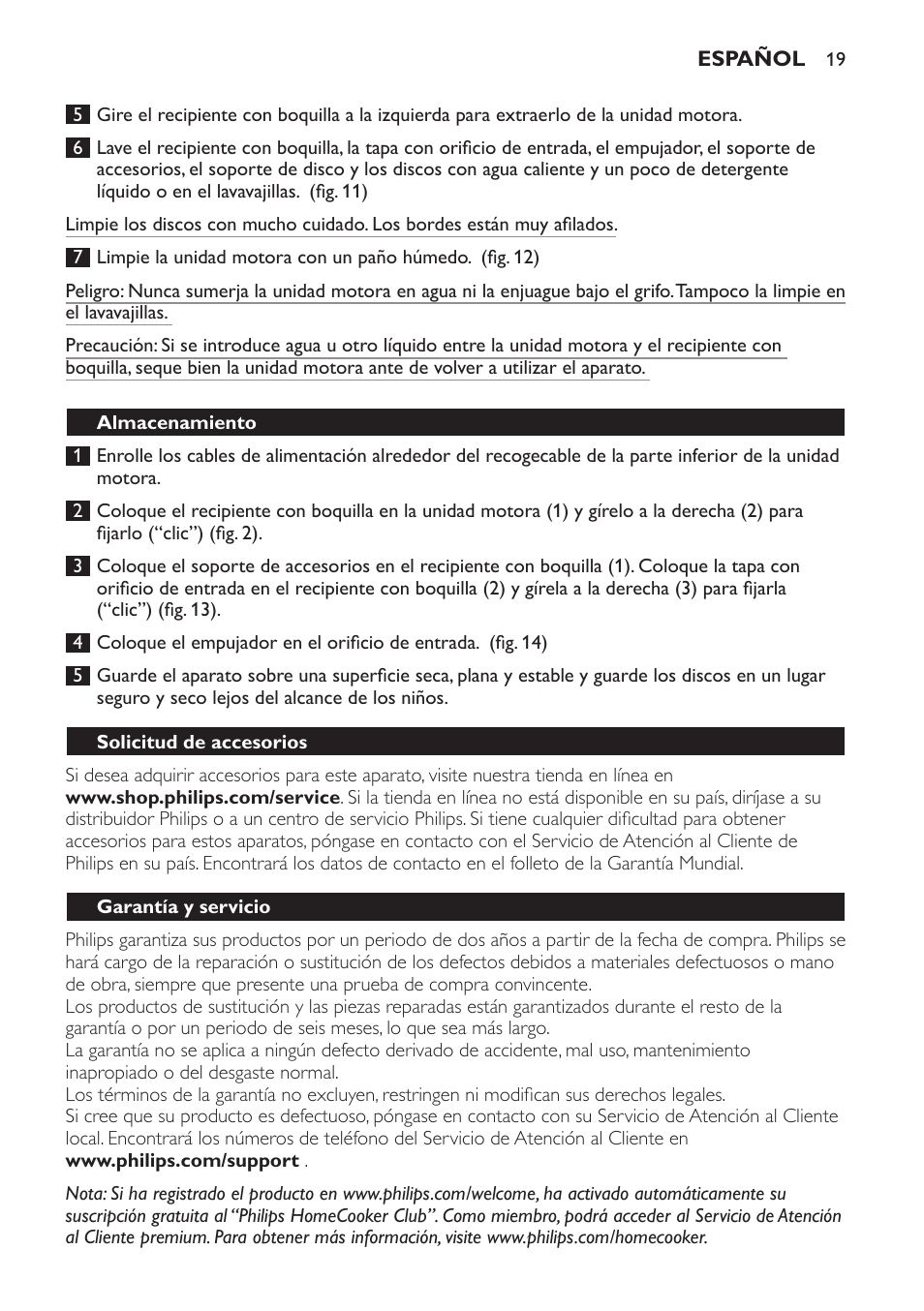 Philips Jamie Oliver Schneideturm User Manual | Page 19 / 52