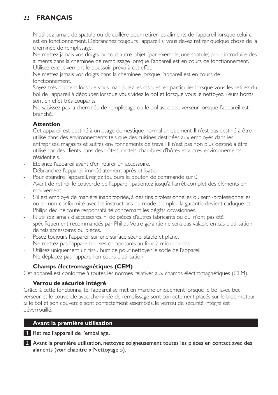 Philips Jamie Oliver Schneideturm User Manual | Page 22 / 52