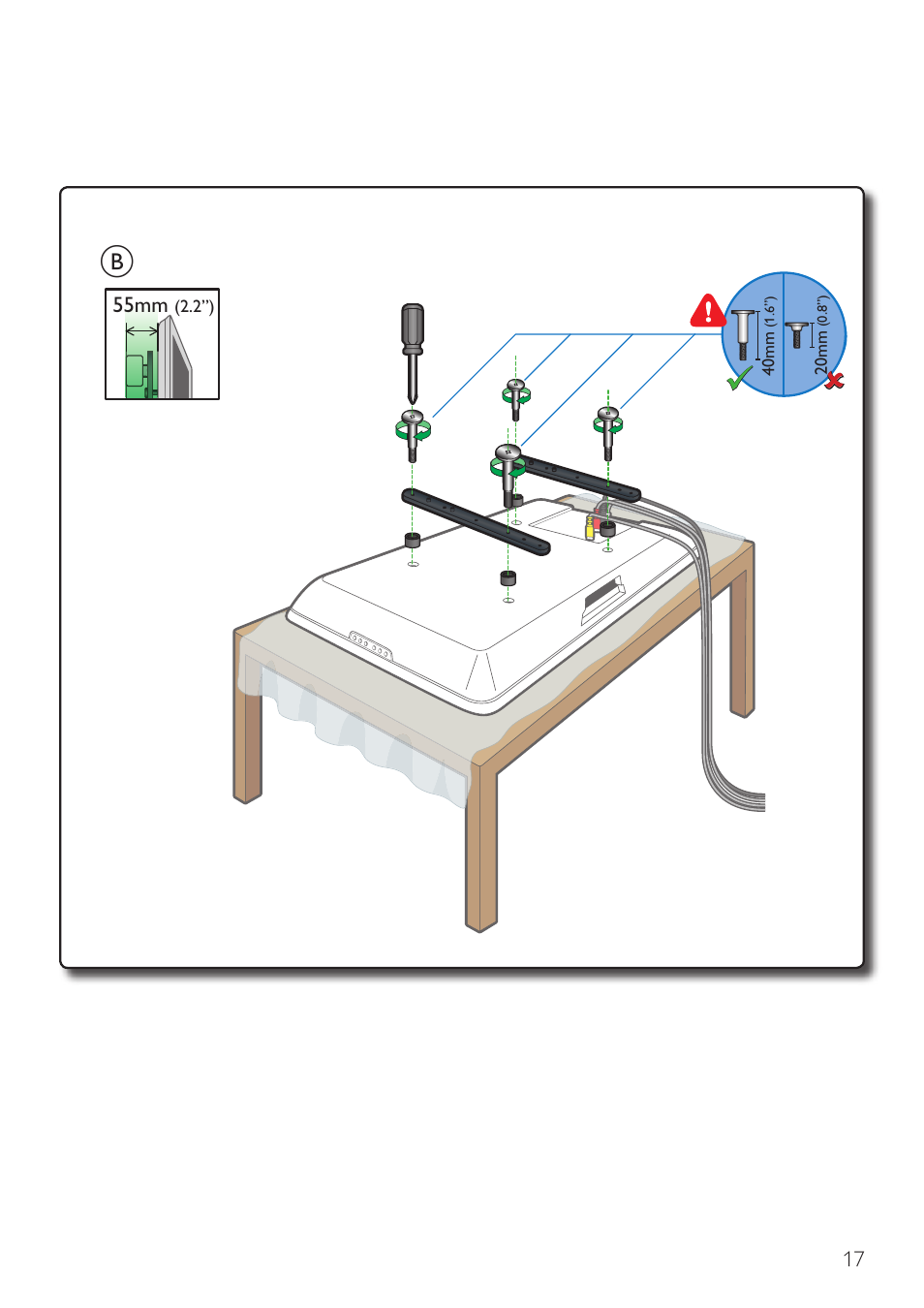 Philips Wandhalterung für LCD-Fernseher User Manual | Page 17 / 20