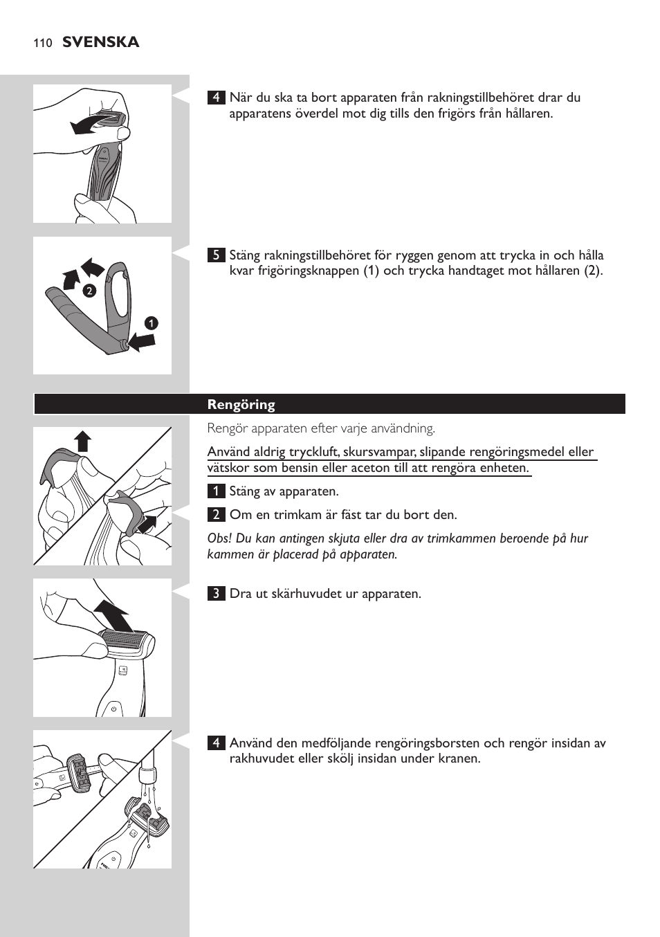 Philips BODYGROOM Series 5000 Bodygroom User Manual | Page 110 / 126