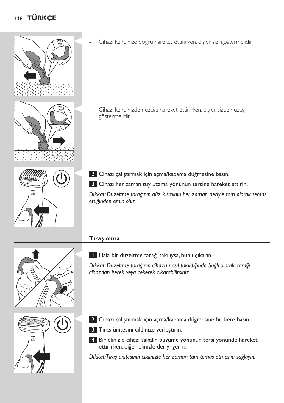 Philips BODYGROOM Series 5000 Bodygroom User Manual | Page 118 / 126