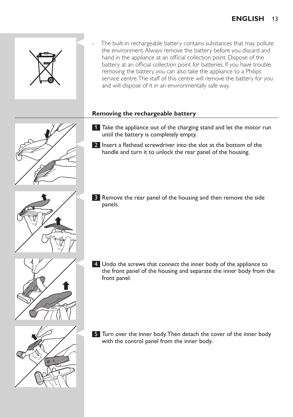 Philips BODYGROOM Series 5000 Bodygroom User Manual | Page 13 / 126