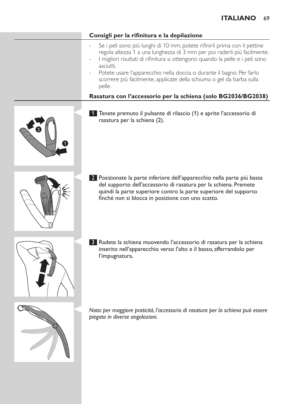 Philips BODYGROOM Series 5000 Bodygroom User Manual | Page 69 / 126