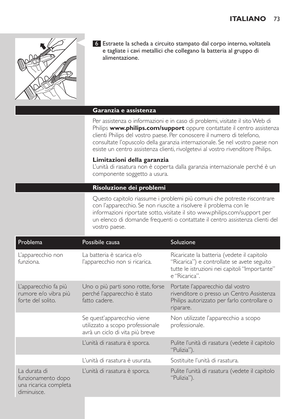 Philips BODYGROOM Series 5000 Bodygroom User Manual | Page 73 / 126