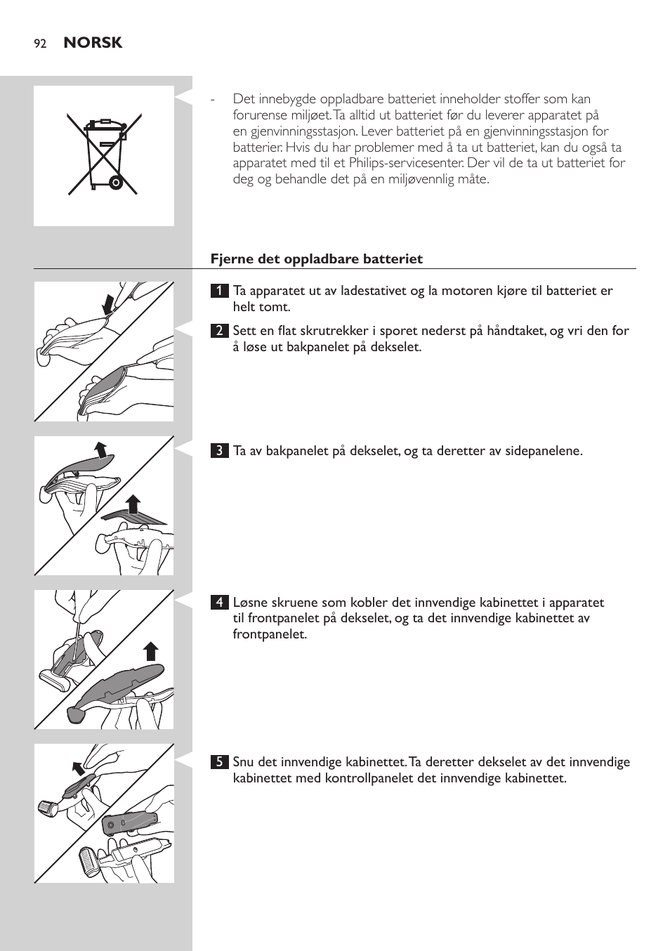 Philips BODYGROOM Series 5000 Bodygroom User Manual | Page 92 / 126