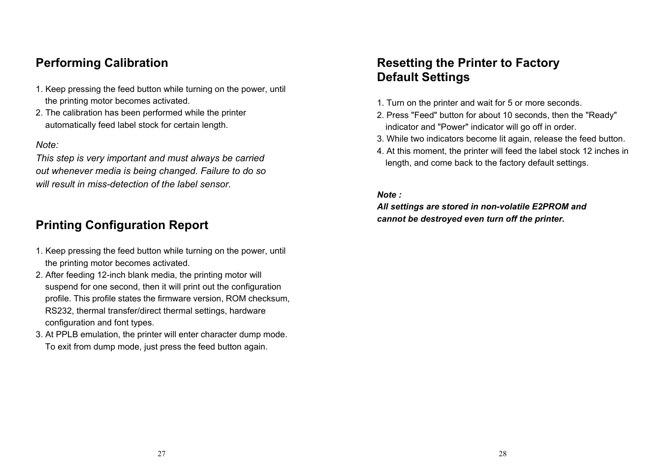 Printing configuration report | Argox OS-214ZIP User Manual | Page 17 / 39