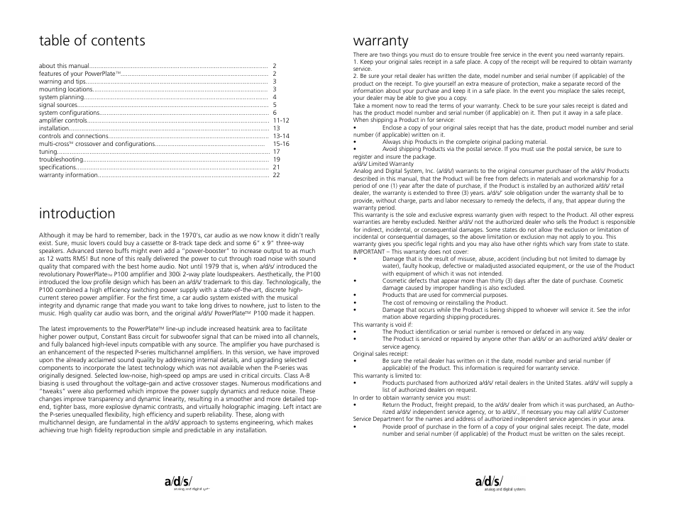 a/d/s/ PQ40.2 User Manual | Page 2 / 12
