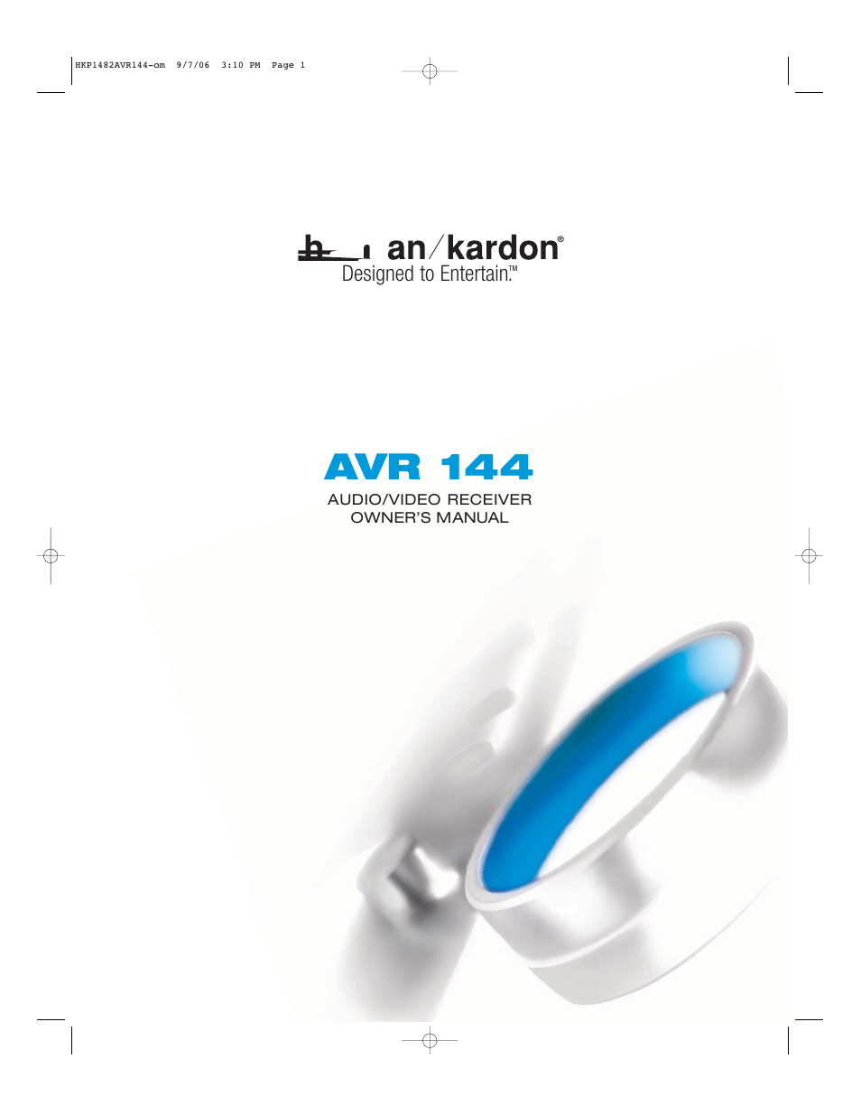 Harman-Kardon AVR 144 User Manual | 64 pages