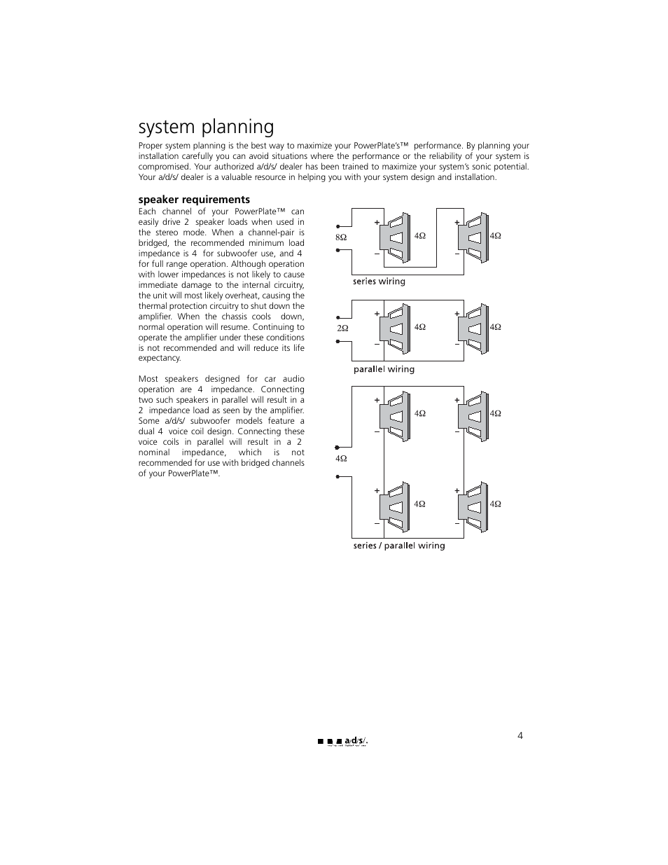 System planning | a/d/s/ PH30.2 User Manual | Page 5 / 24