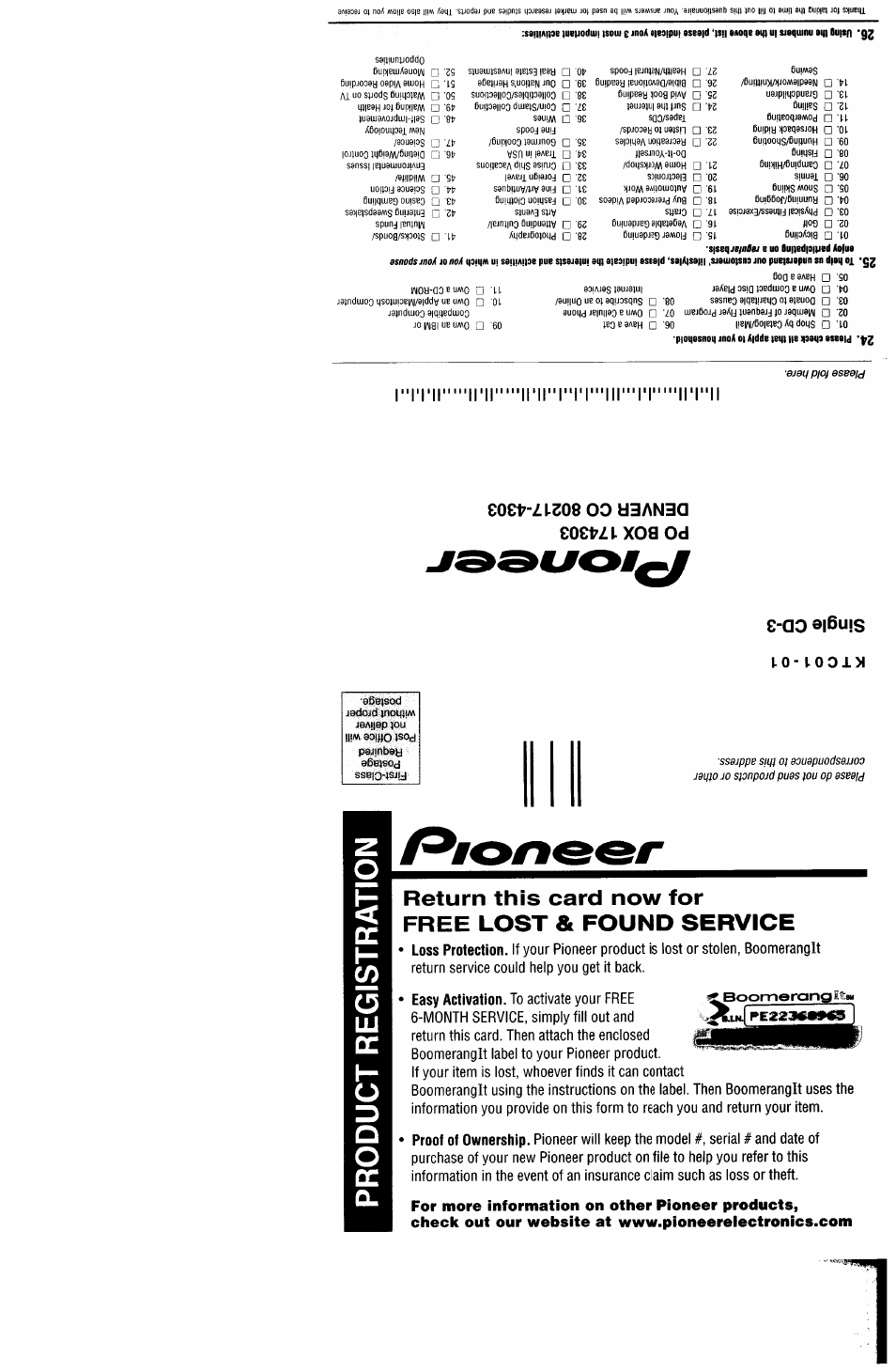 Pioneer DEH-P5500MP User Manual | Page 61 / 65