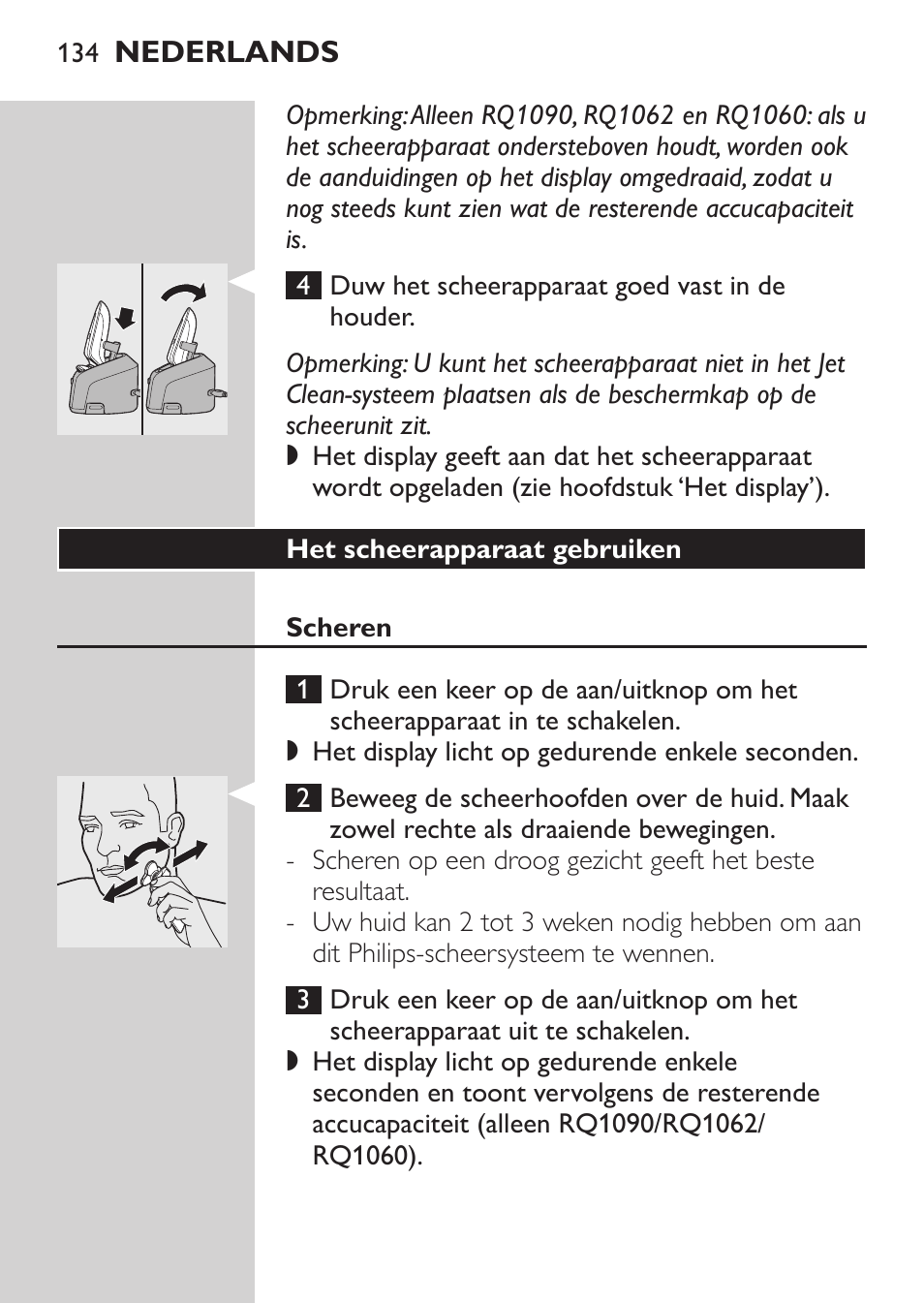Philips Elektrorasierer User Manual | Page 132 / 192