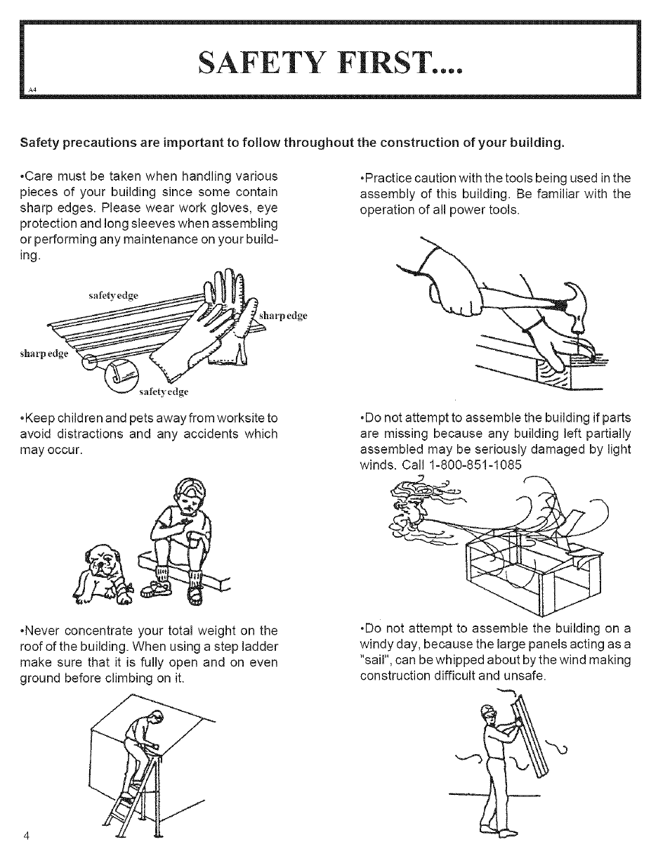 Safety first | Arrow Storage Products CM1014 User Manual | Page 4 / 34