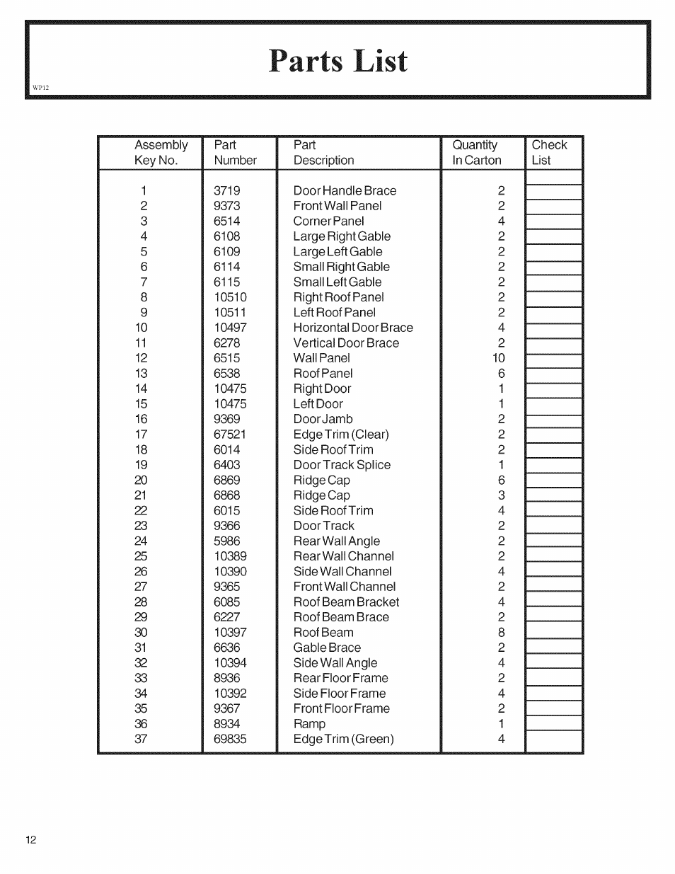 Arrow Storage Products 697.68222 User Manual | Page 12 / 34