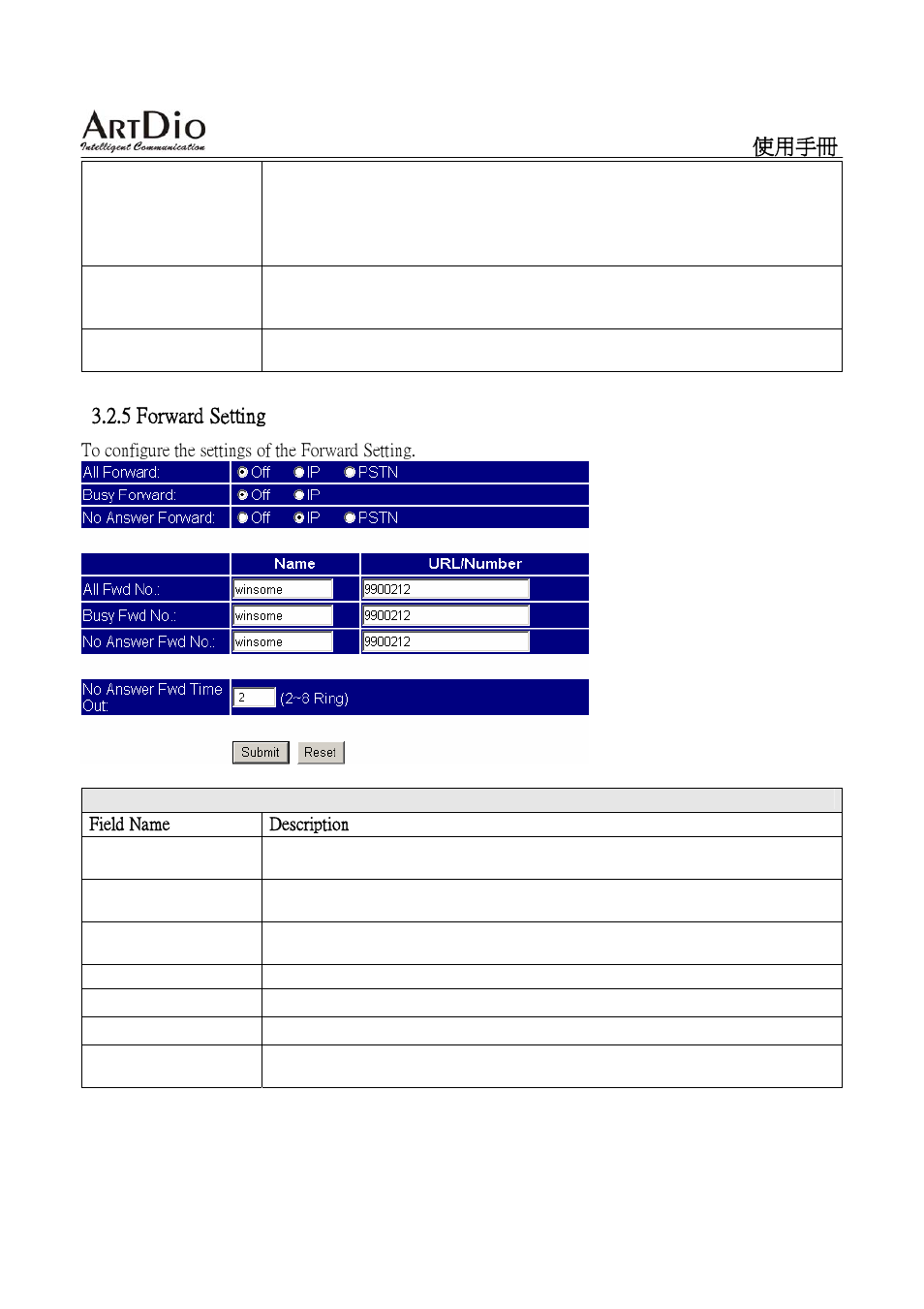 ArtDio SIP VOIP GATEWAY IPS-2000 User Manual | Page 21 / 88