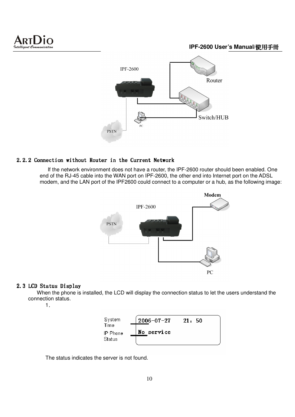 ArtDio IPF-2600 User Manual | Page 10 / 90