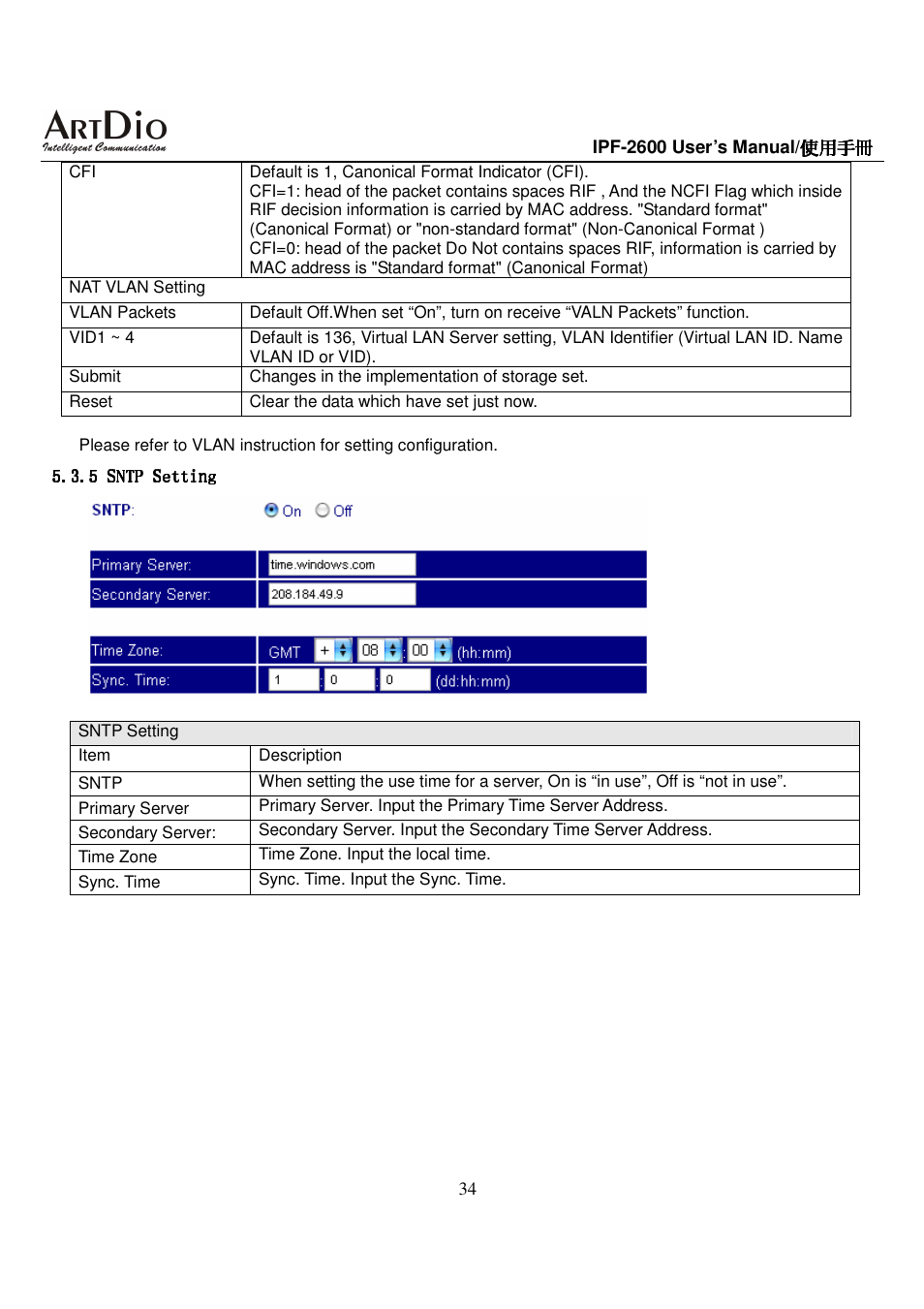 ArtDio IPF-2600 User Manual | Page 34 / 90