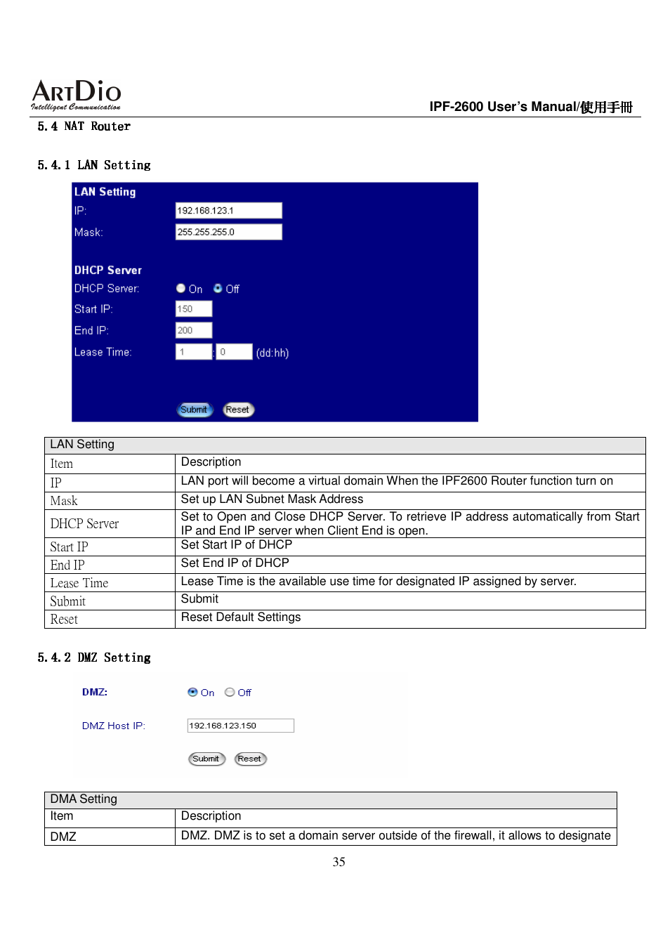 ArtDio IPF-2600 User Manual | Page 35 / 90