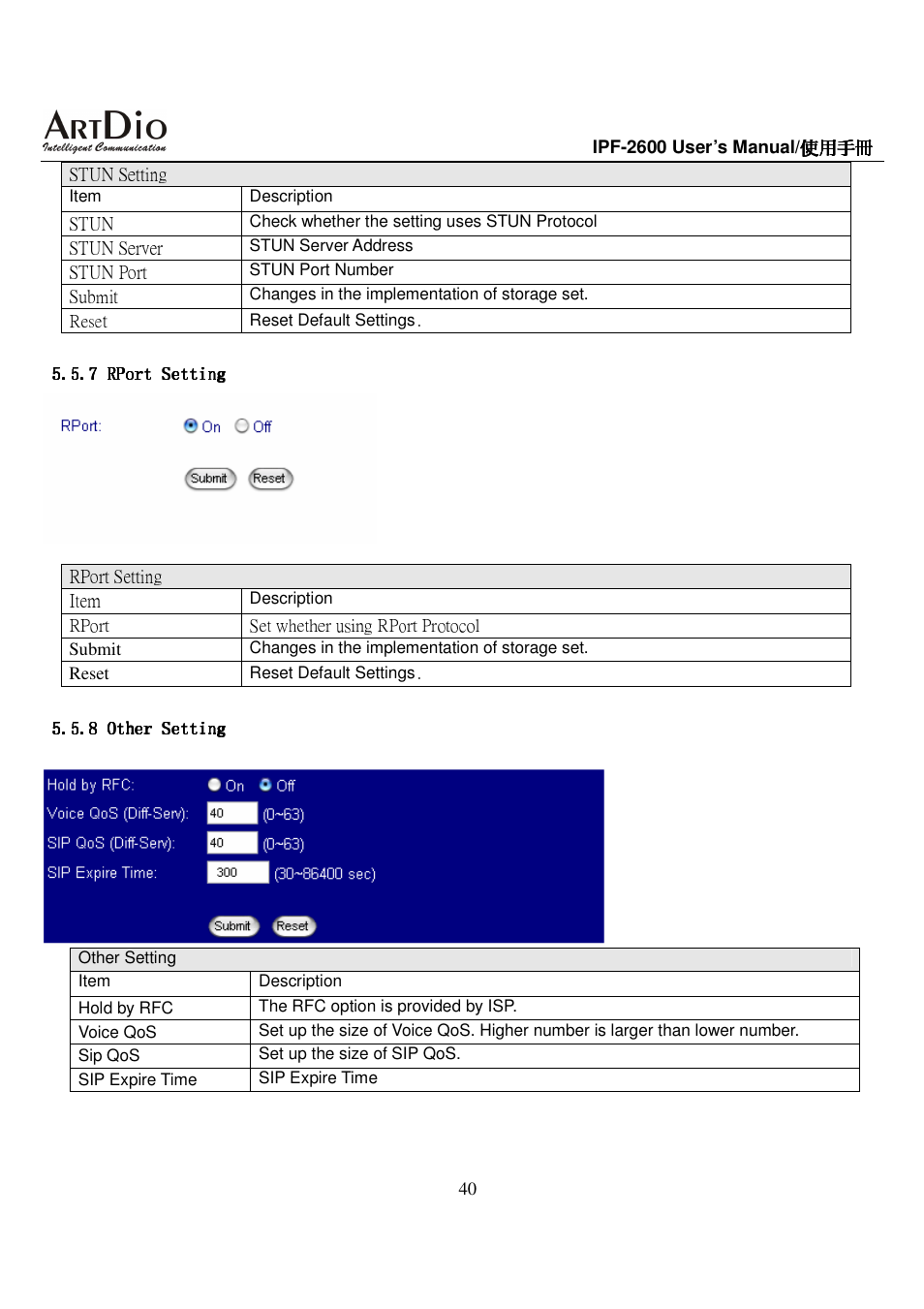 ArtDio IPF-2600 User Manual | Page 40 / 90