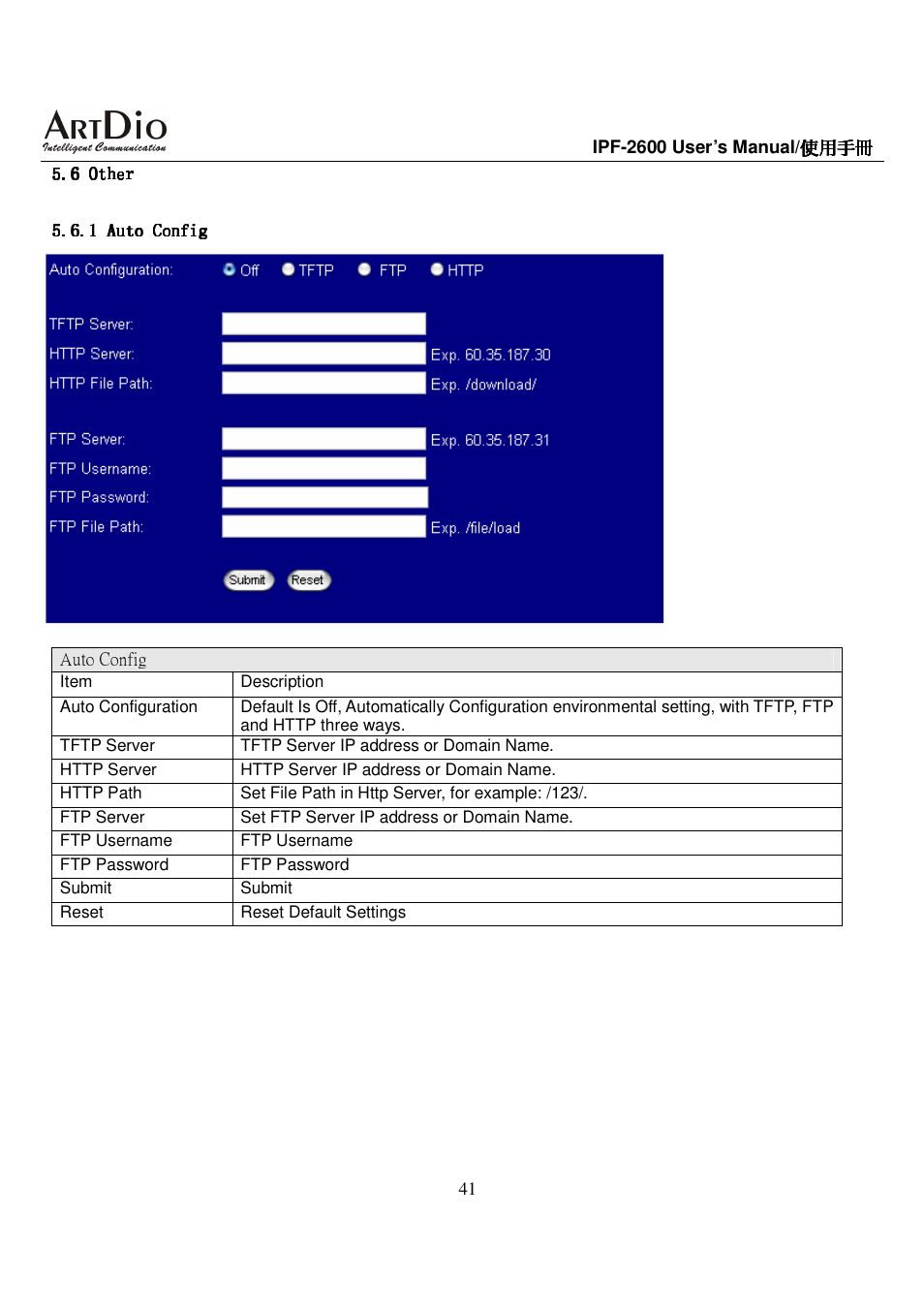 ArtDio IPF-2600 User Manual | Page 41 / 90