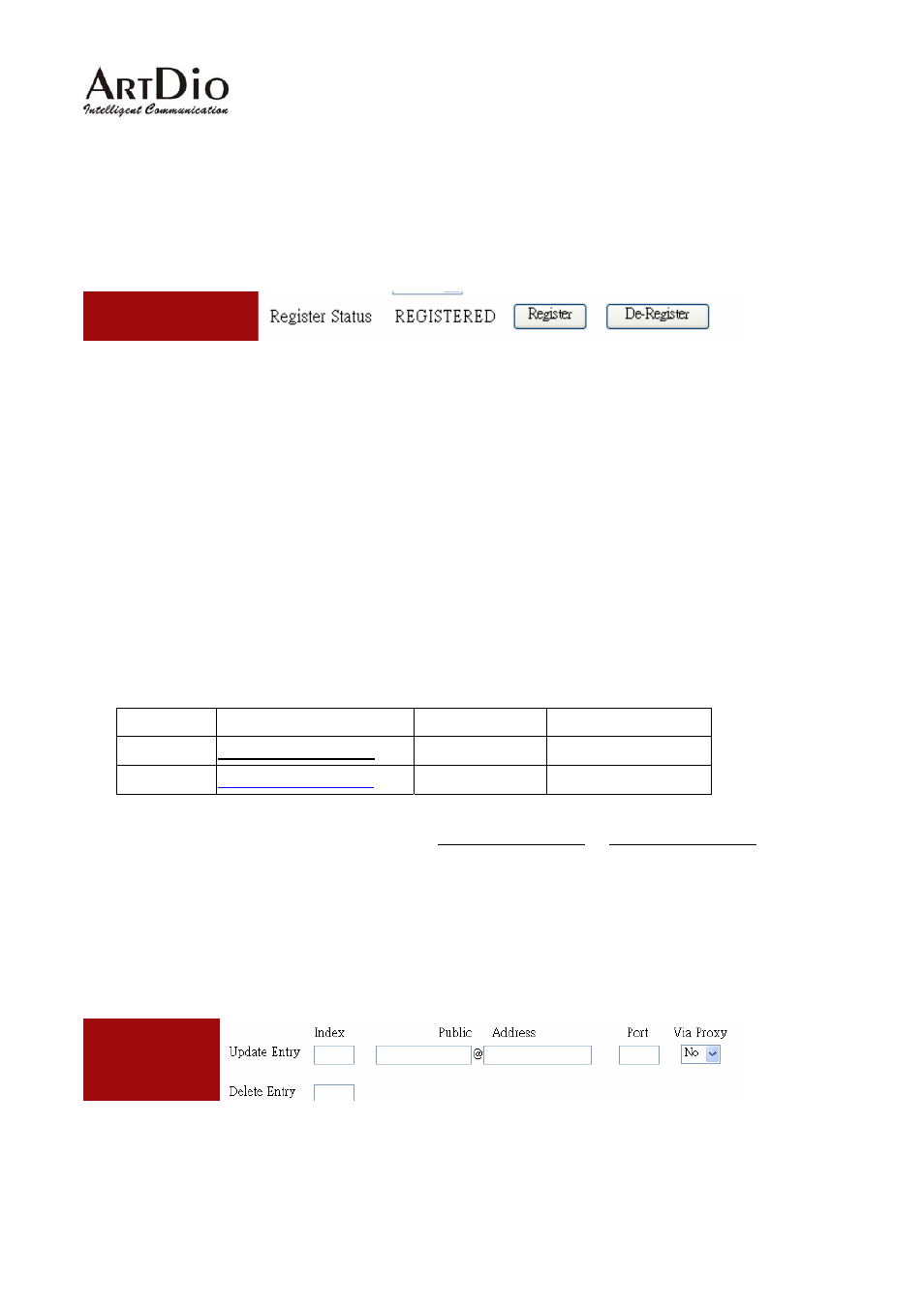 Check sip entity status, Phone book | ArtDio IPS 1000 User Manual | Page 28 / 59