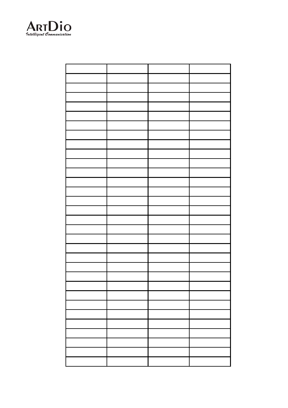 Mapping table of characters used in pppoe | ArtDio IPS 1000 User Manual | Page 57 / 59