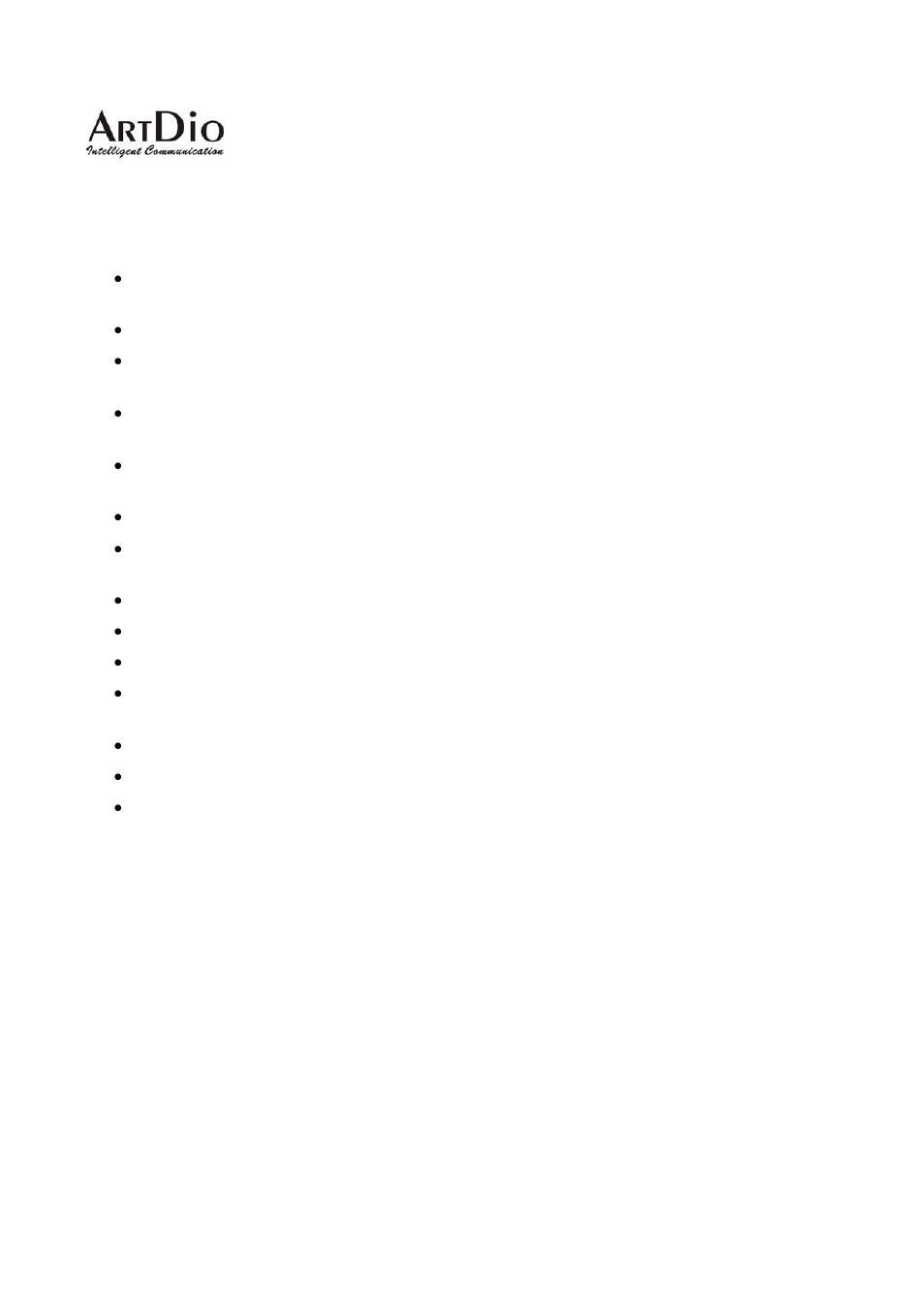 Product overview, Key features | ArtDio IPS-3101h User Manual | Page 6 / 25