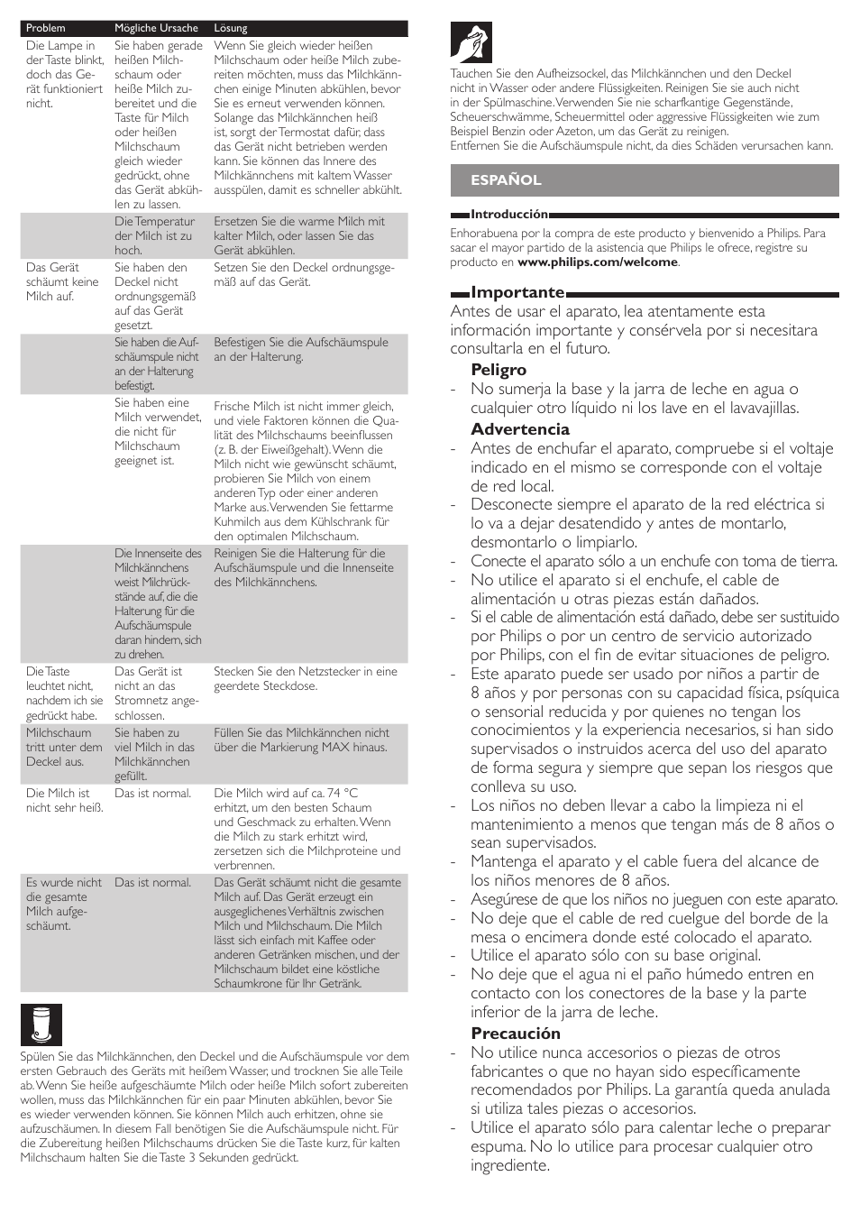 Philips SENSEO® Twist & Milk Kaffeepadmaschine User Manual | Page 116 / 123