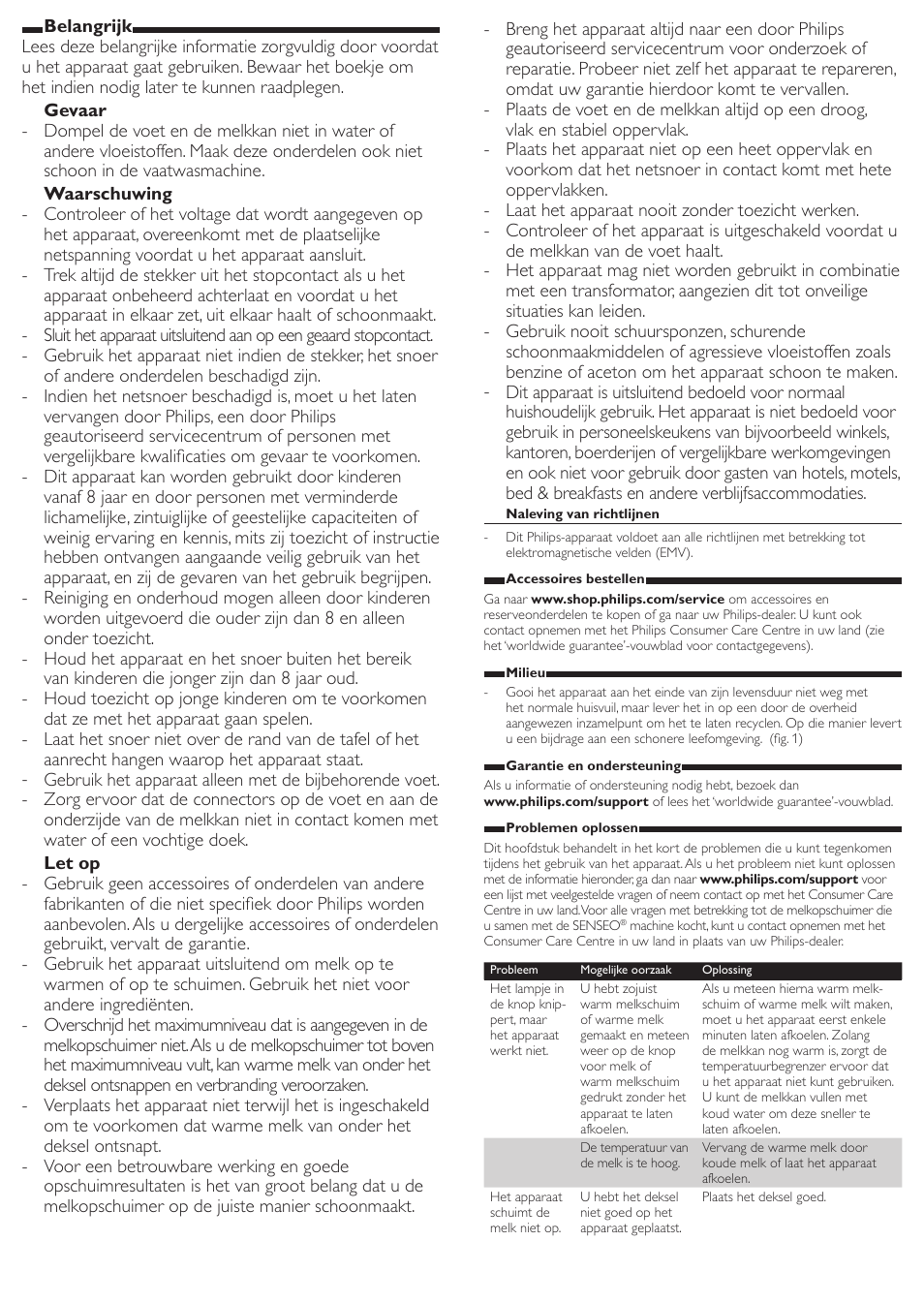 Philips SENSEO® Twist & Milk Kaffeepadmaschine User Manual | Page 121 / 123