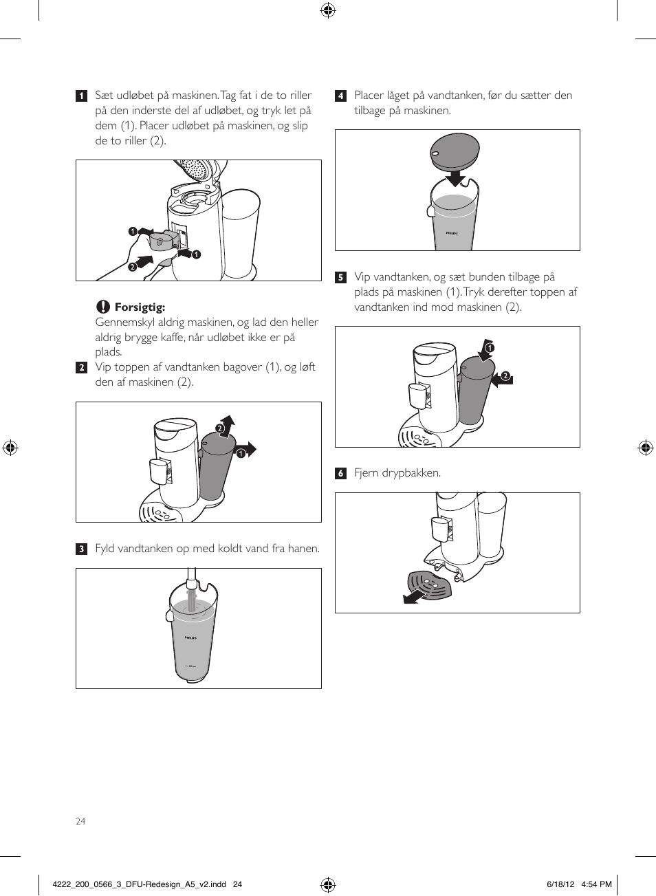 Philips SENSEO® Twist & Milk Kaffeepadmaschine User Manual | Page 24 / 123