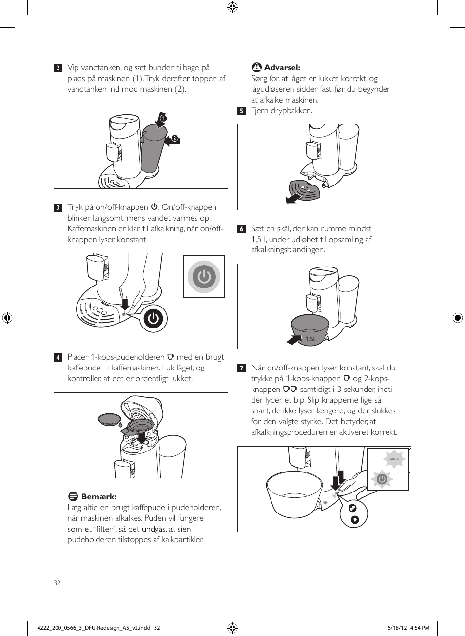 Philips SENSEO® Twist & Milk Kaffeepadmaschine User Manual | Page 32 / 123