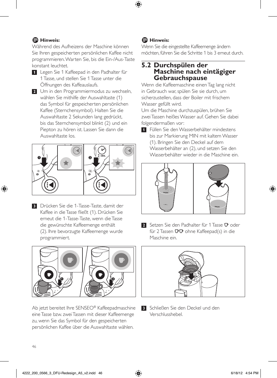 Philips SENSEO® Twist & Milk Kaffeepadmaschine User Manual | Page 46 / 123