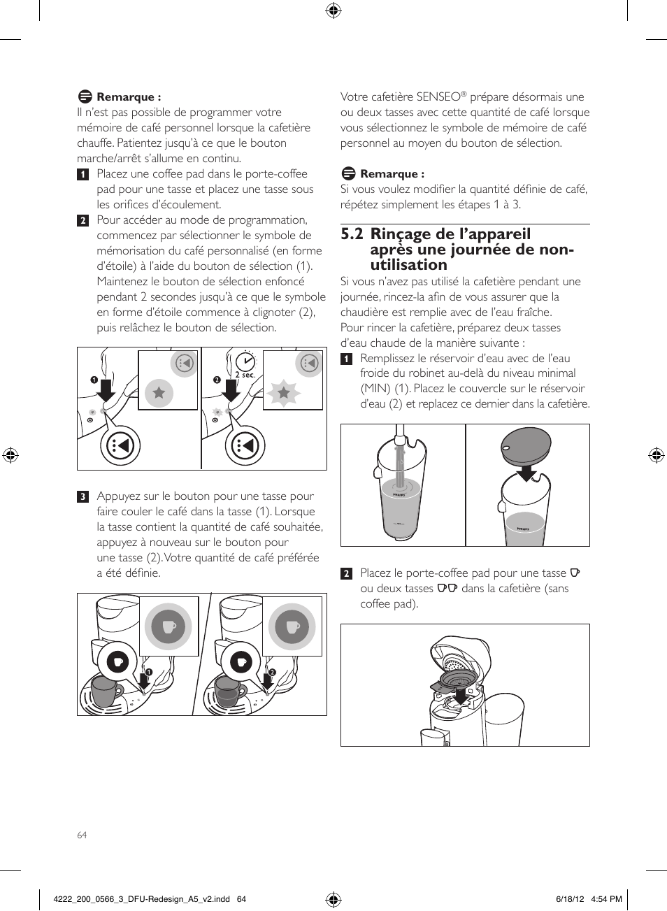 Philips SENSEO® Twist & Milk Kaffeepadmaschine User Manual | Page 64 / 123
