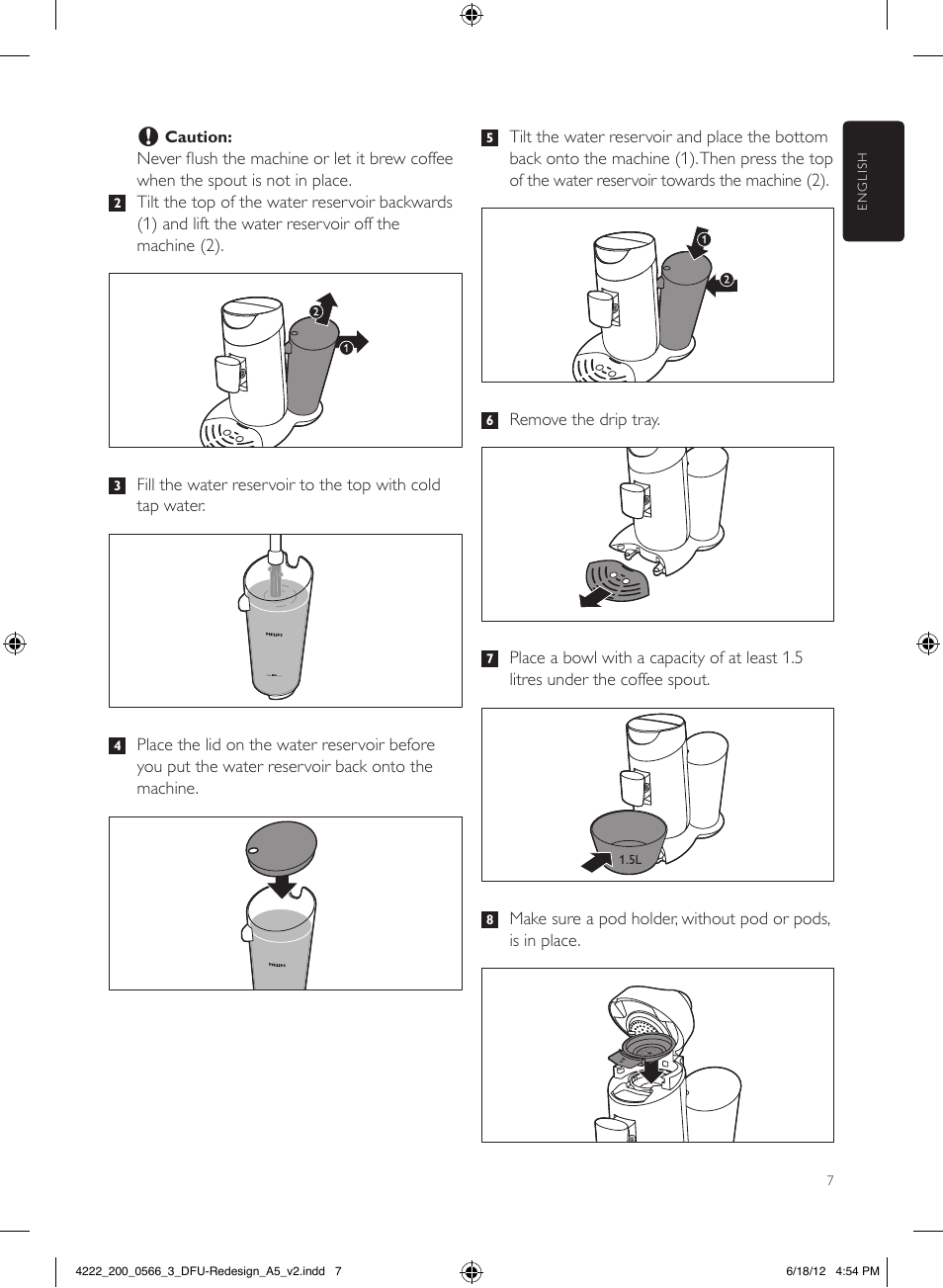 Philips SENSEO® Twist & Milk Kaffeepadmaschine User Manual | Page 7 / 123