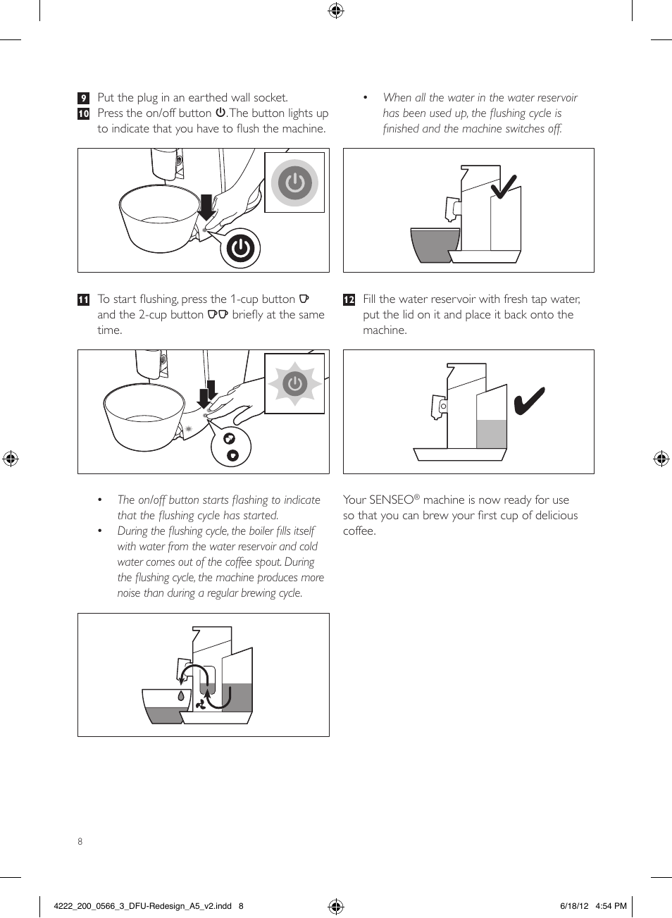 Philips SENSEO® Twist & Milk Kaffeepadmaschine User Manual | Page 8 / 123