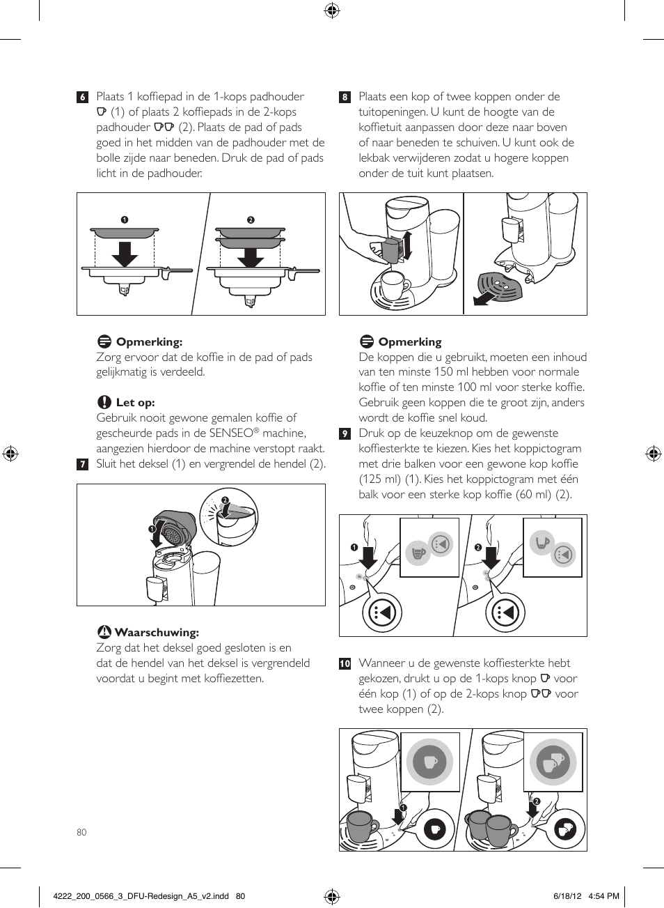 Philips SENSEO® Twist & Milk Kaffeepadmaschine User Manual | Page 80 / 123