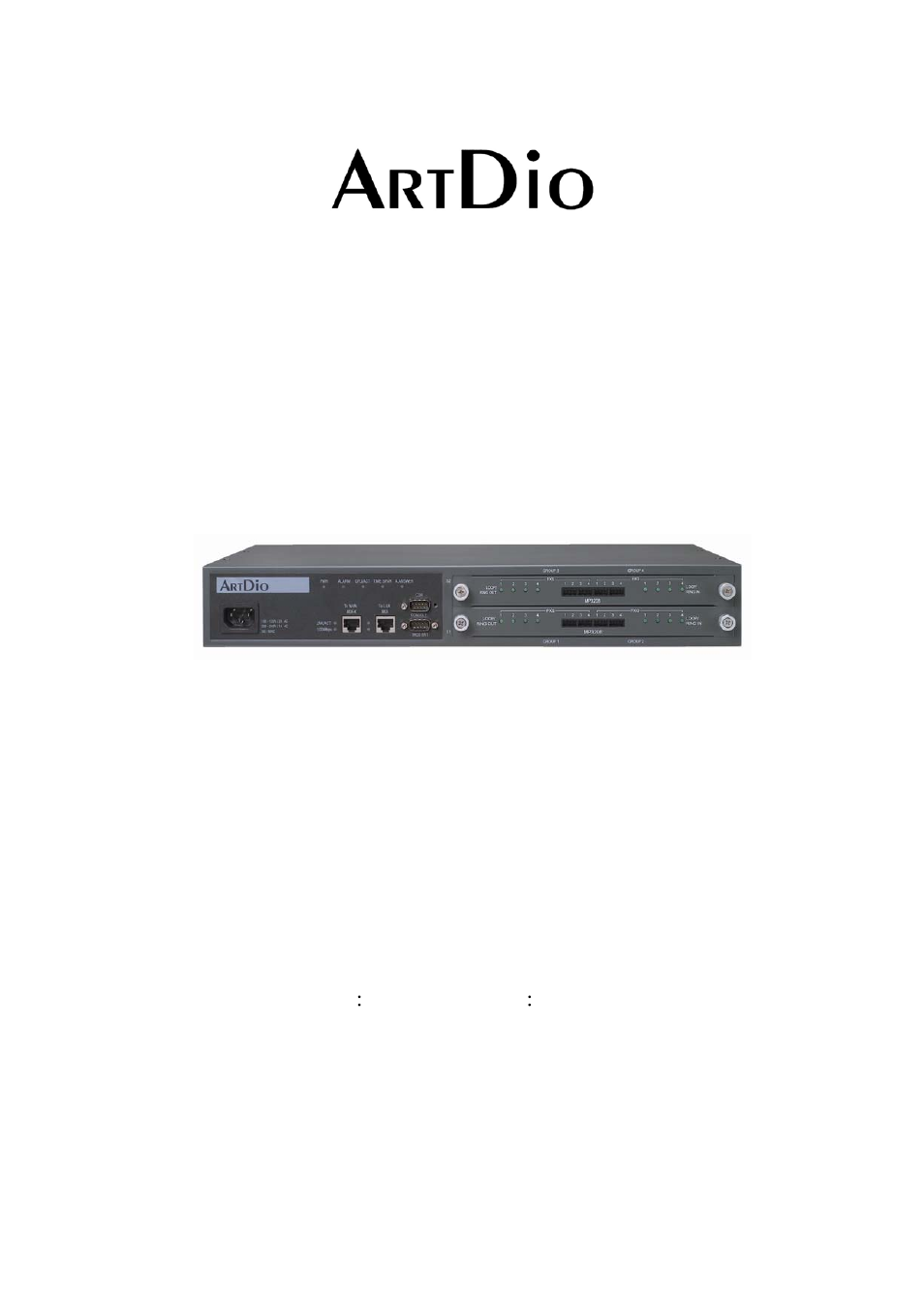 ArtDio IPC 1000 Series User Manual | 67 pages