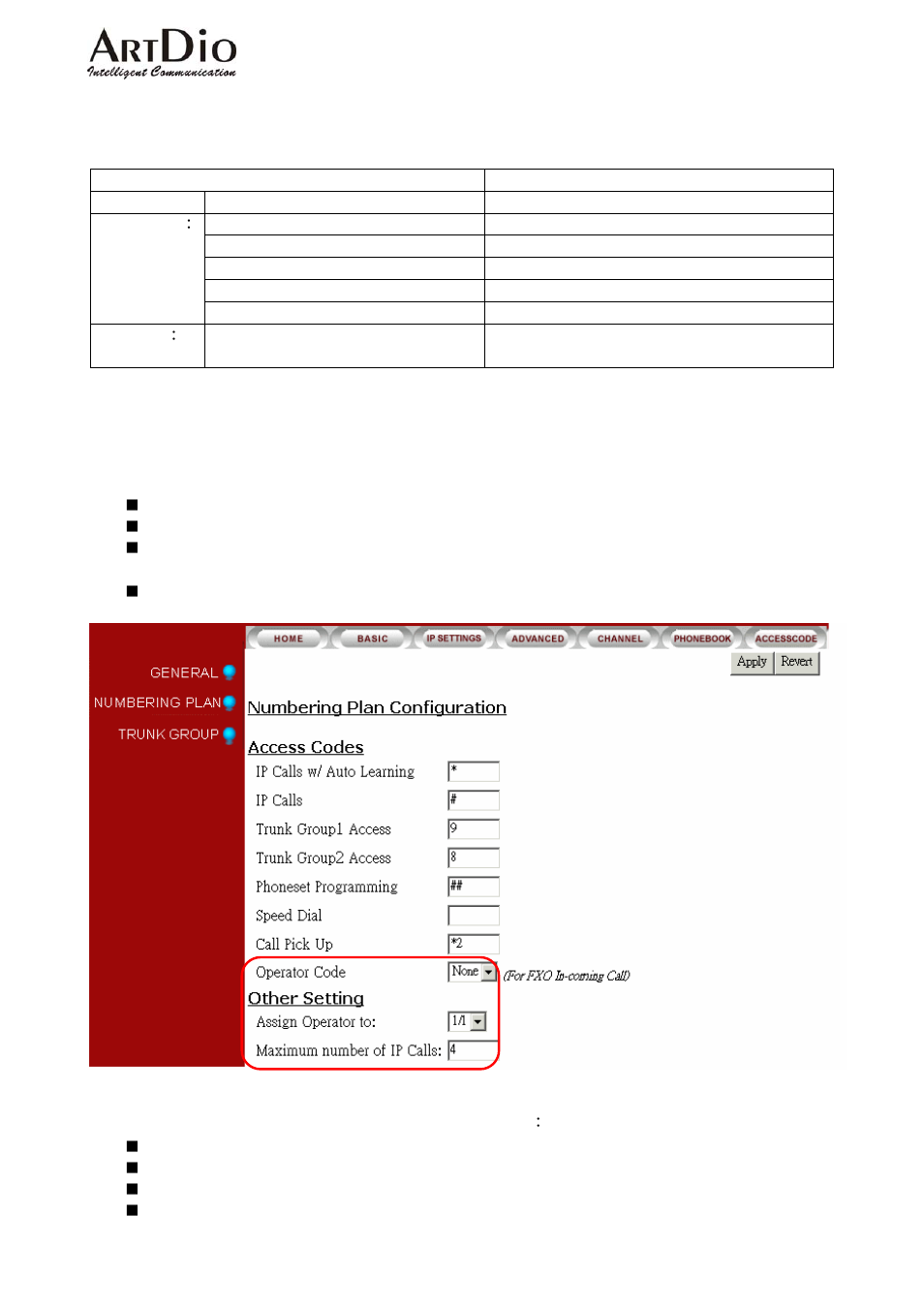 6 operator | ArtDio IPC 1000 Series User Manual | Page 24 / 67