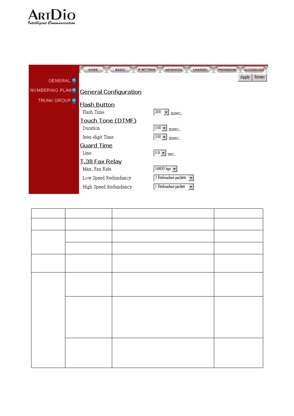 3 advanced, 3.1 general | ArtDio IPC 1000 Series User Manual | Page 47 / 67