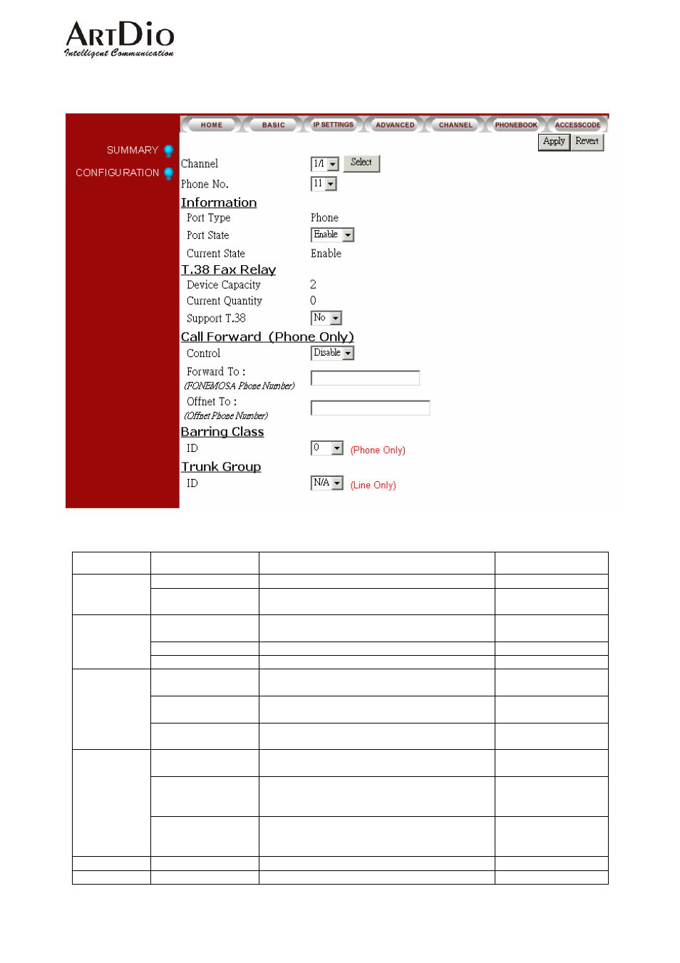 4.2 configuration | ArtDio IPC 1000 Series User Manual | Page 51 / 67