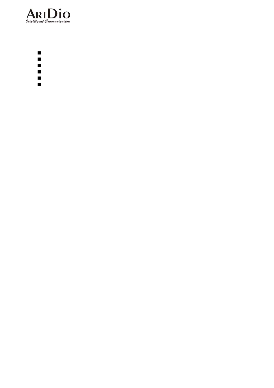 Package contents | ArtDio IPC 1000 Series User Manual | Page 9 / 67
