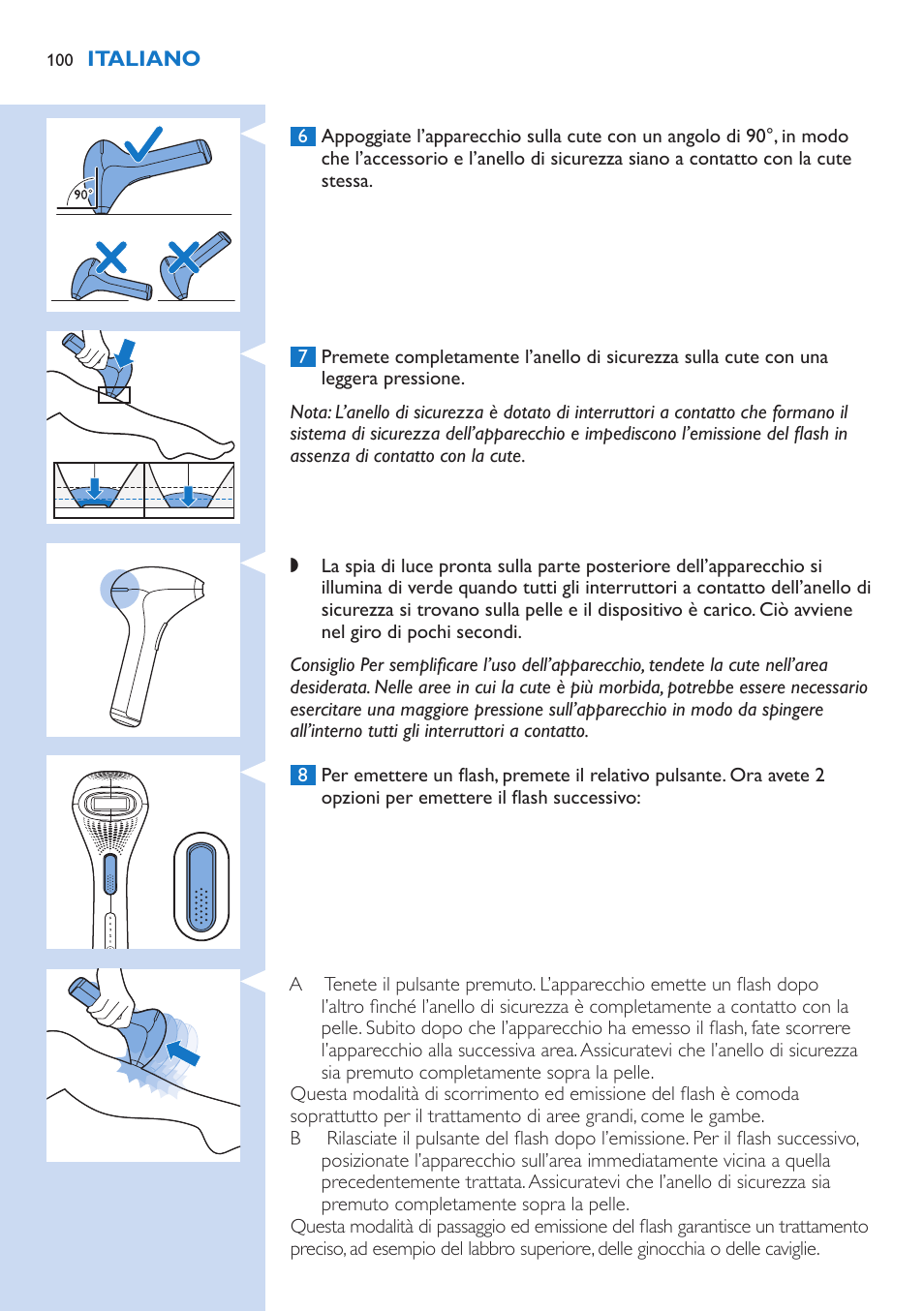 Philips Lumea Precision Plus IPL Haarentfernungssystem User Manual | Page 100 / 118