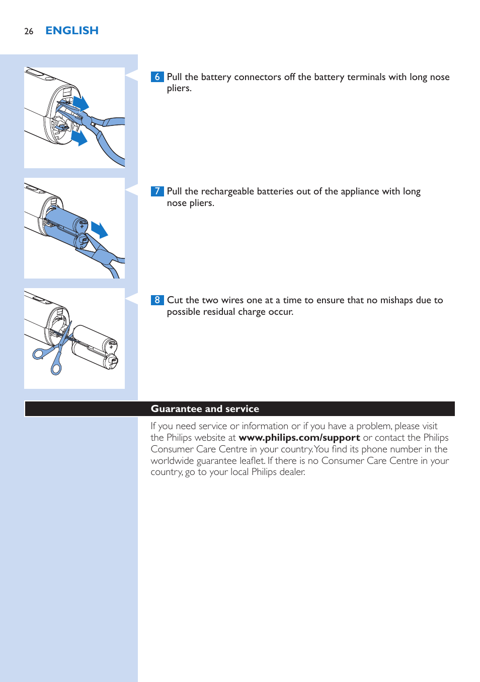 Philips Lumea Precision Plus IPL Haarentfernungssystem User Manual | Page 26 / 118