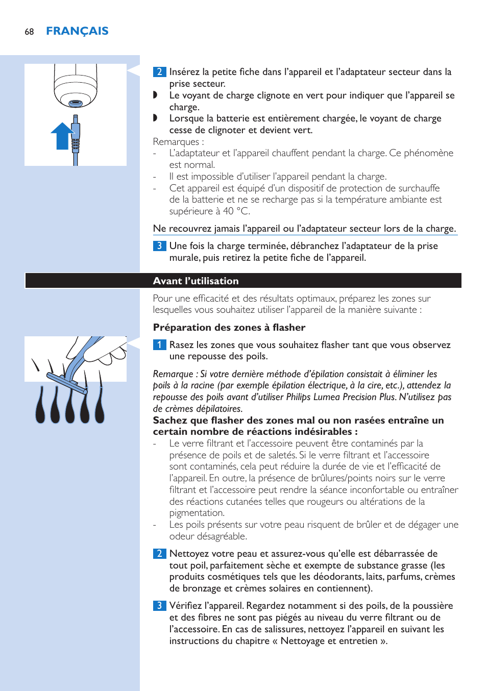 Philips Lumea Precision Plus IPL Haarentfernungssystem User Manual | Page 68 / 118